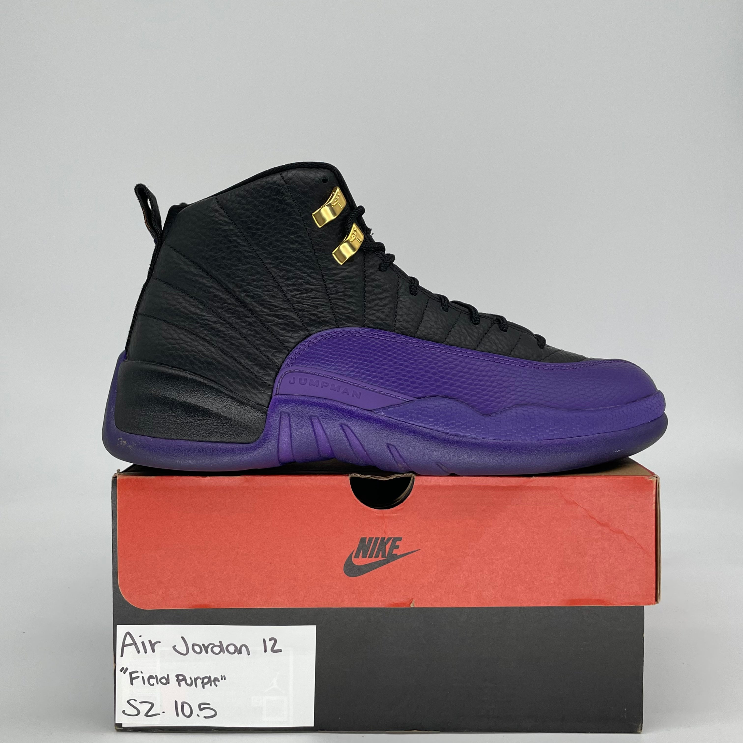AIR JORDAN 12 FIELD PURPLE CT8013-057 SIZE 10.5/12W