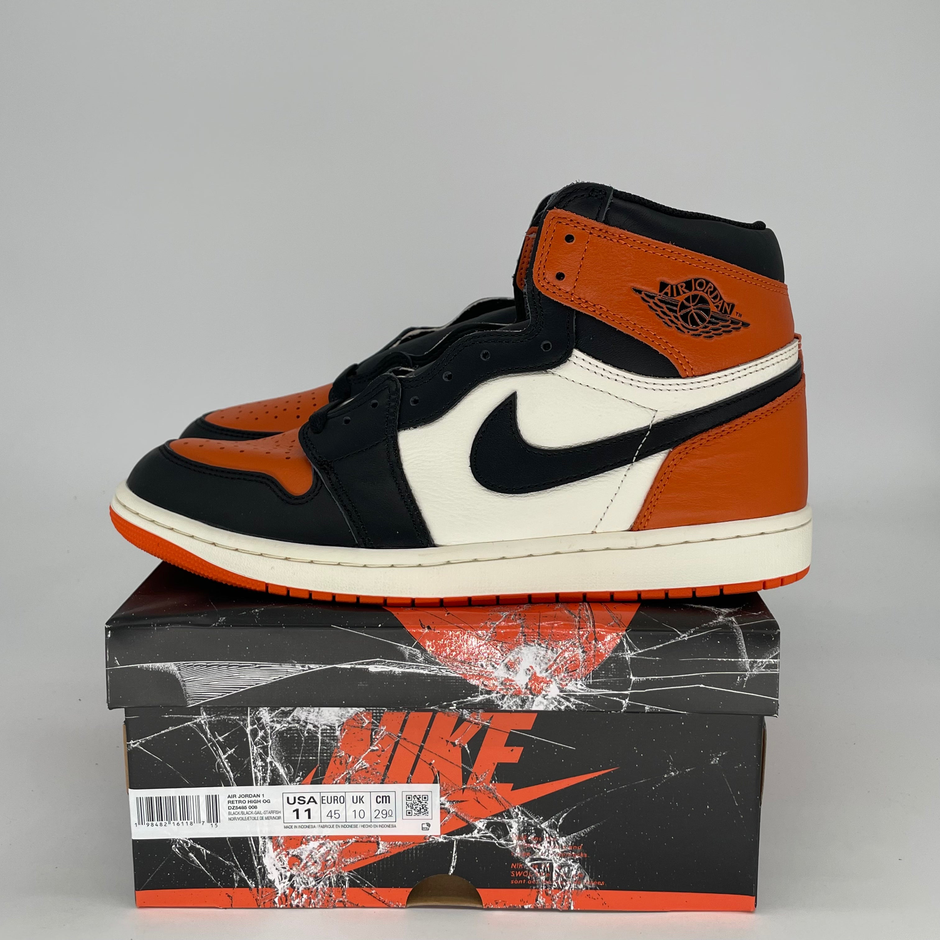 AIR JORDAN 1 SHATTERED BACKBOARD 2025 DZ5485-008 SIZE 11/12.5W