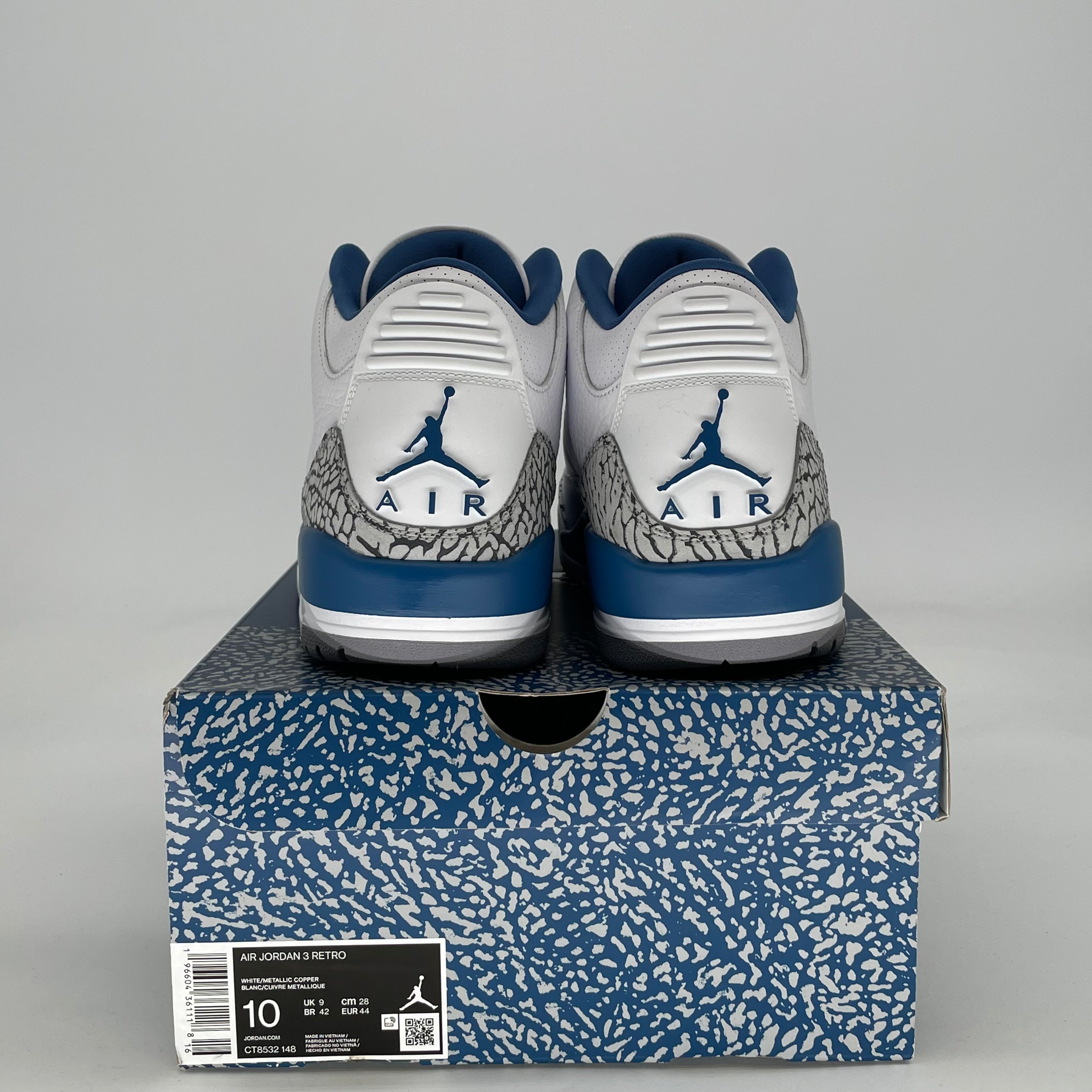 AIR JORDAN 3 WIZARDS CT8532-148 SIZE 10/11.5W