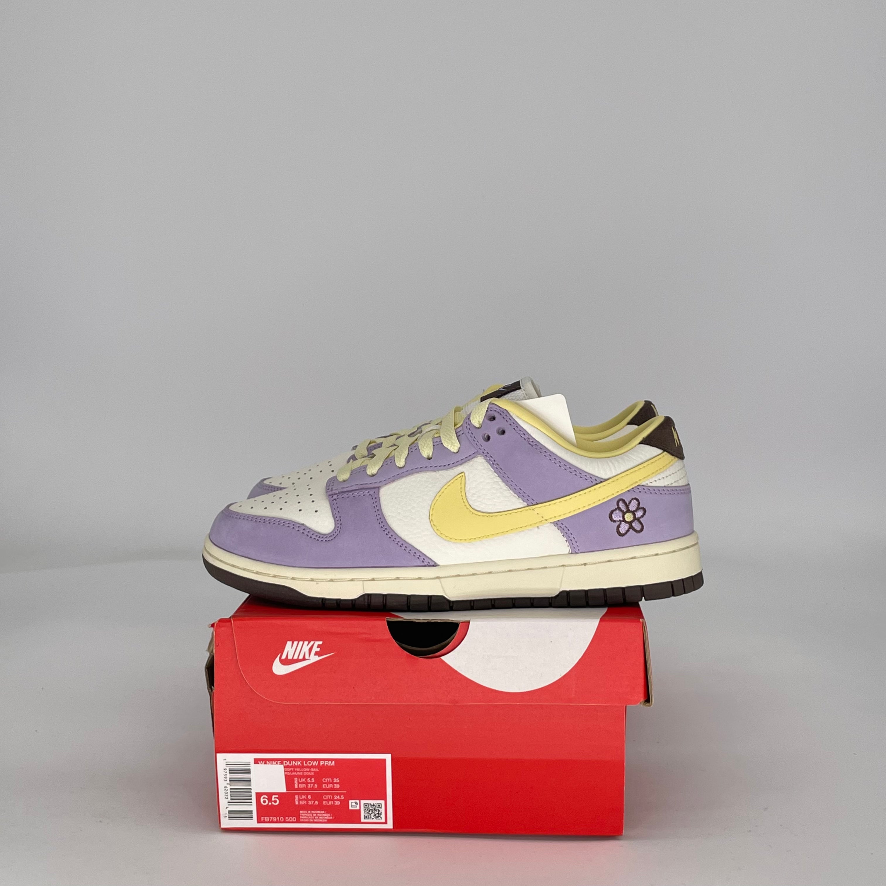NIKE DUNK LOW LILAC BLOOM FB7910-500 SIZE 6.5/8W GS