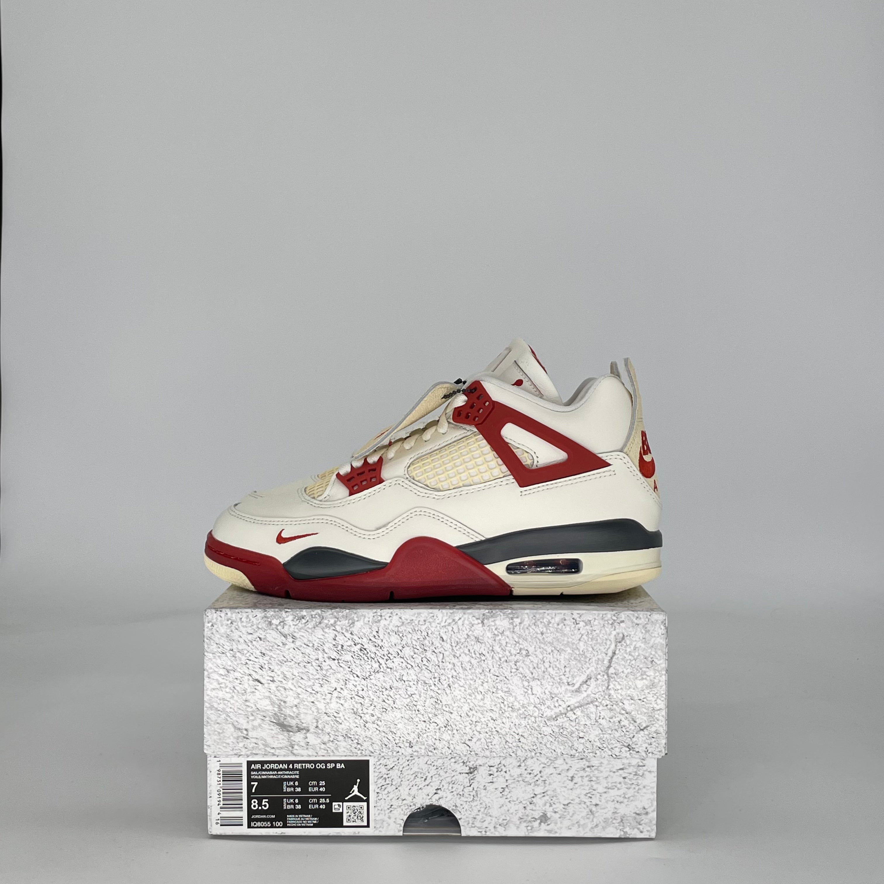 AIR JORDAN 4 NIGEL SYLVESTER BRICK AFTER BRICK IQ8055-100 SIZE 7/8.5W GS