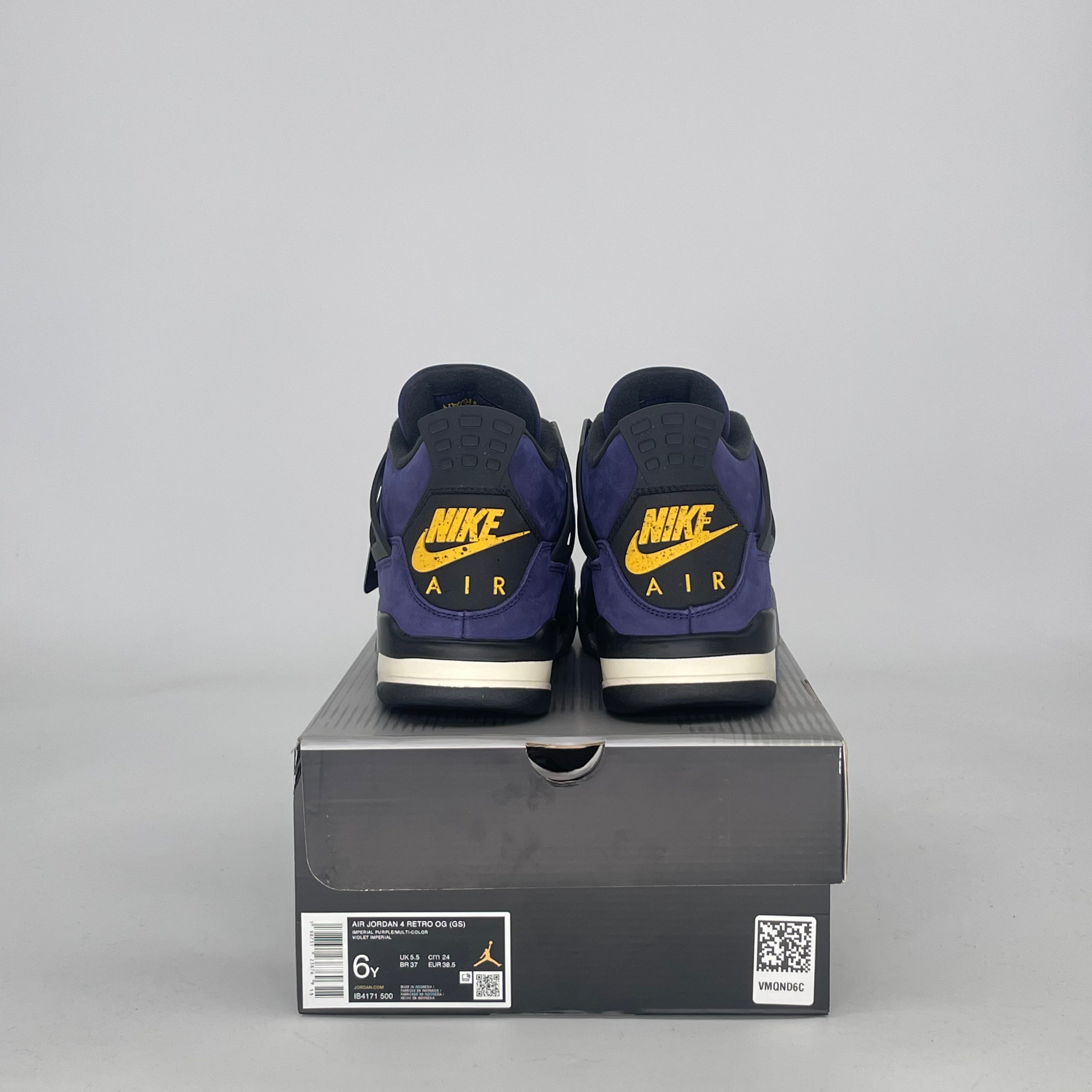 AIR JORDAN 4 LAKERS IB4171-500 SIZE 6/7.5W GS
