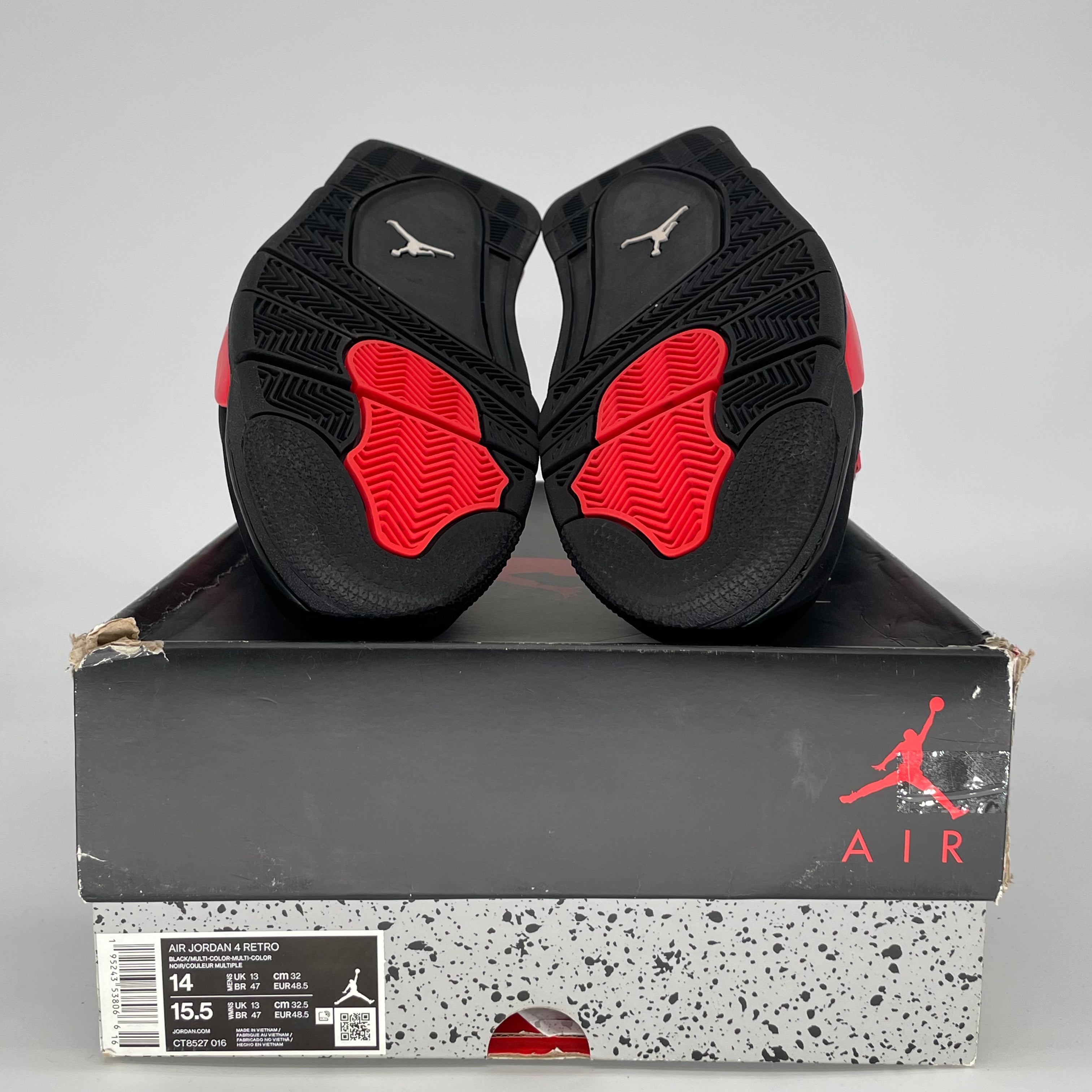 AIR JORDAN 4 RED THUNDER CT8527-016 SIZE 14/15.5W