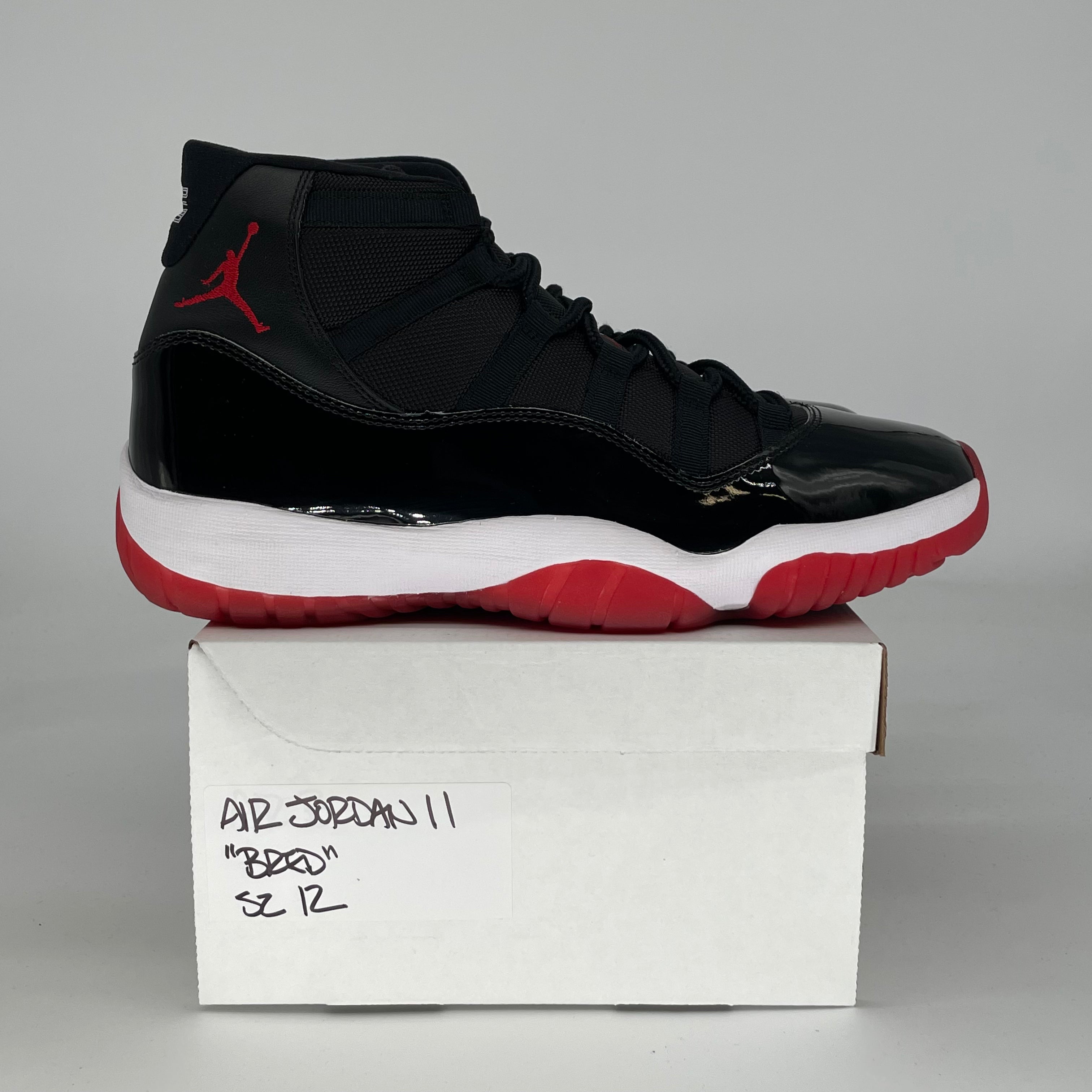 AIR JORDAN 11 BRED 378037-061 SIZE 12/13.5W