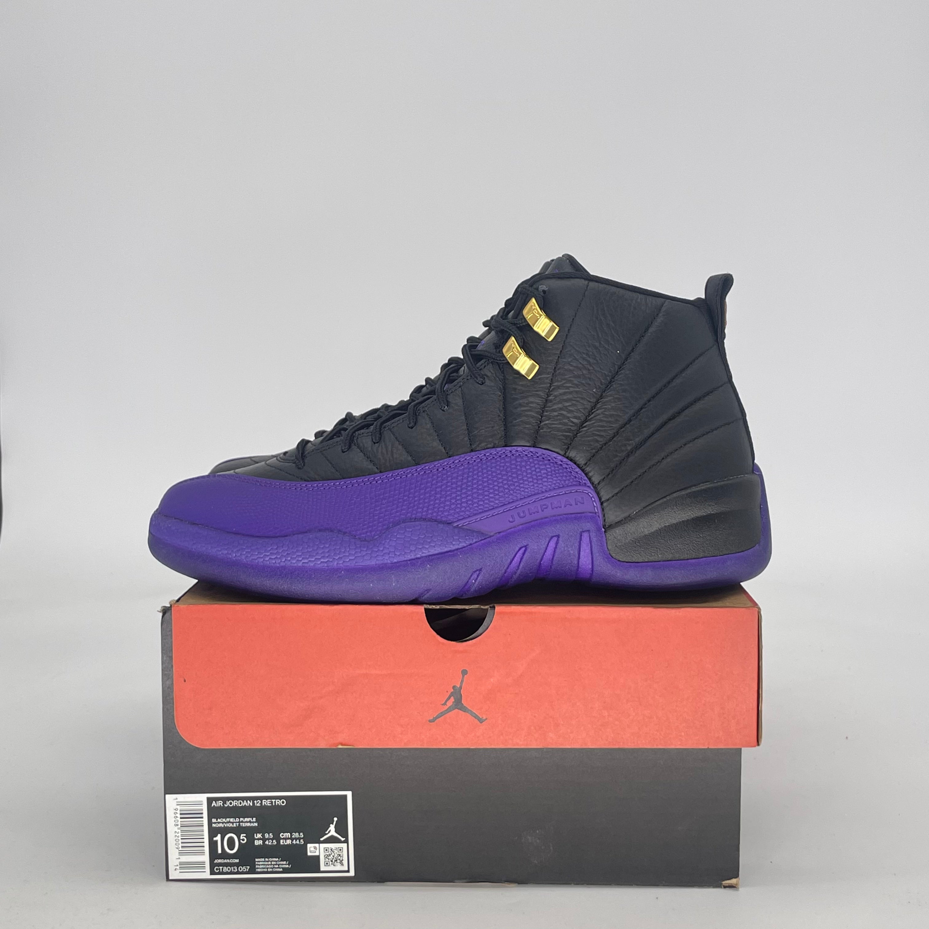 AIR JORDAN 12 FIELD PURPLE CT8013-057 SIZE 10.5/12W
