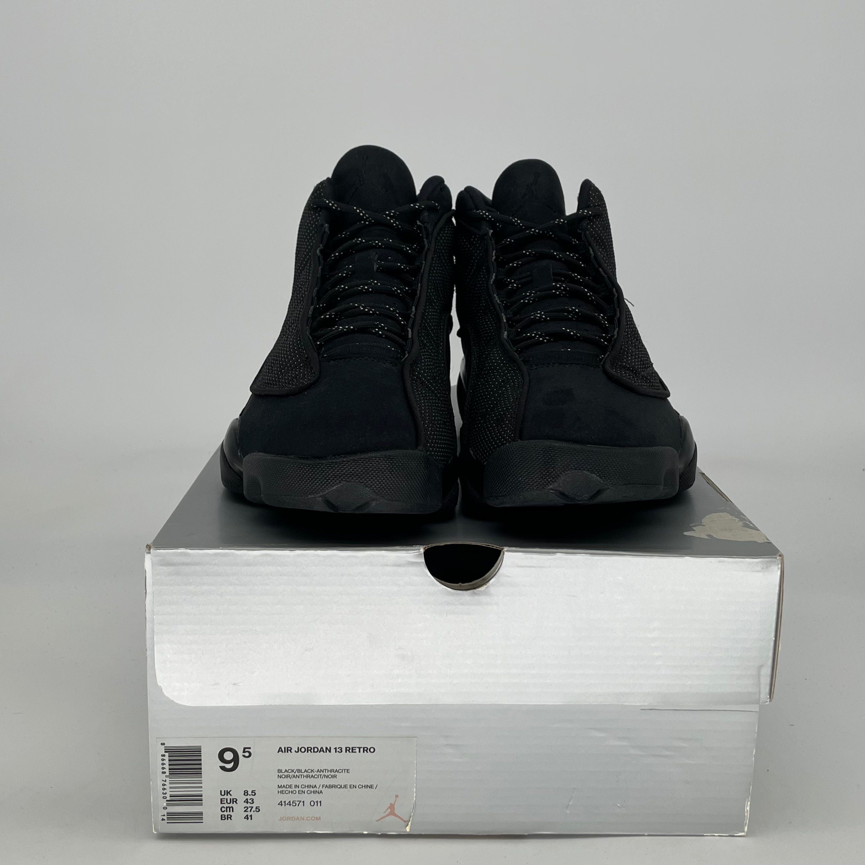 AIR JORDAN 13 BLACK CAT 414571-011 SIZE 9.5/11W