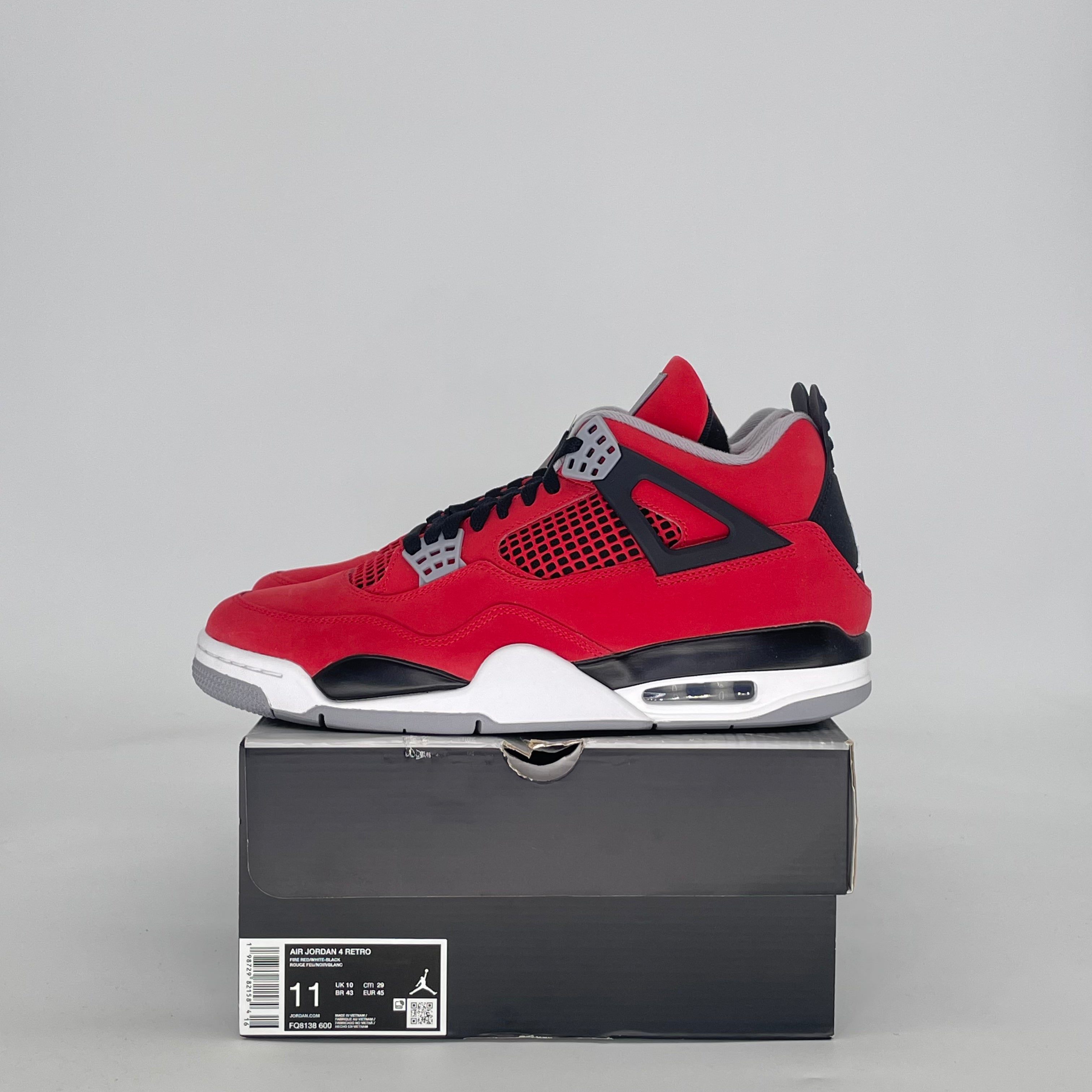 AIR JORDAN 4 TORO BRAVO FQ8138-600 SIZE 11/12.5W