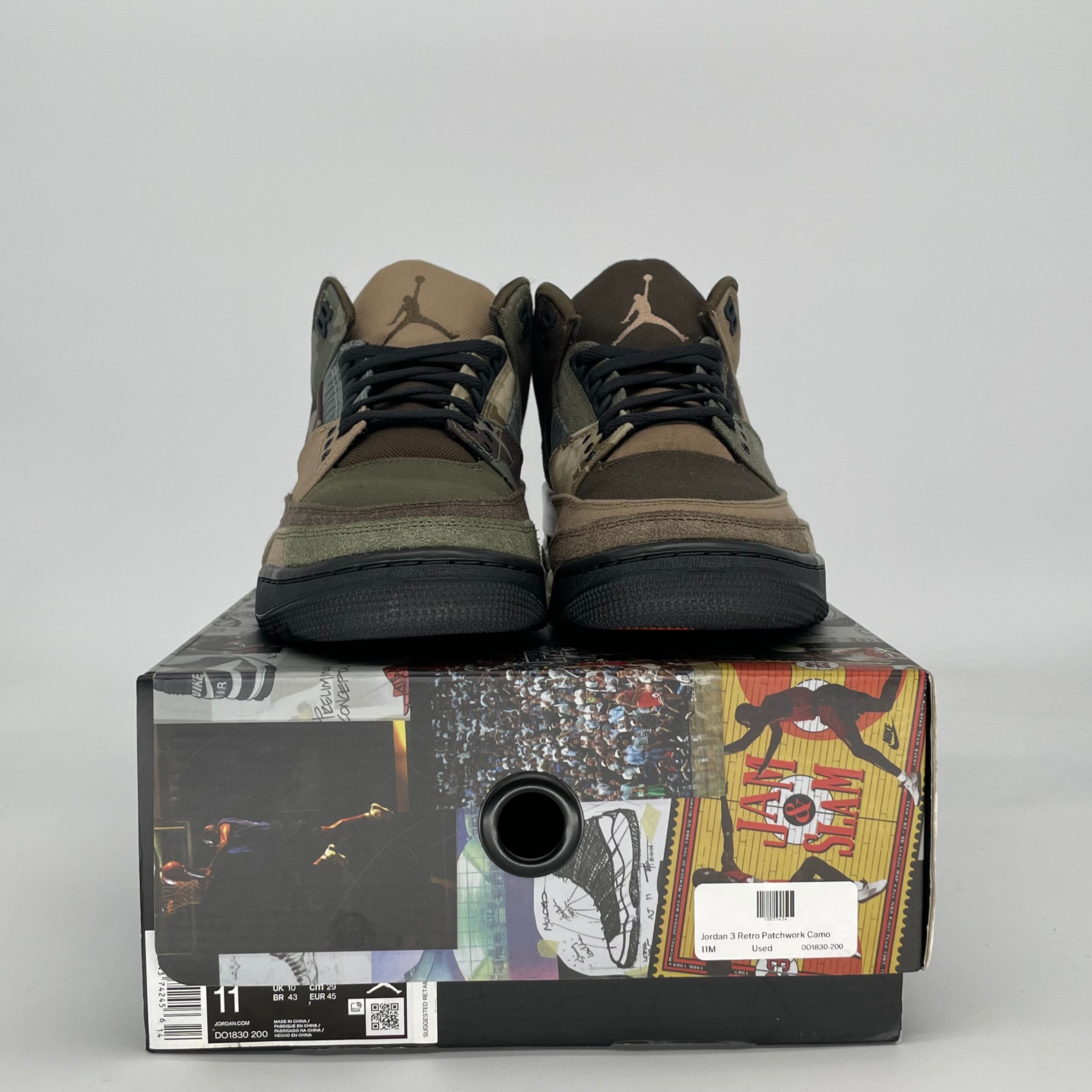 AIR JORDAN 3 PATCHWORK CAMO DO1830-200 SIZE 11/12.5W