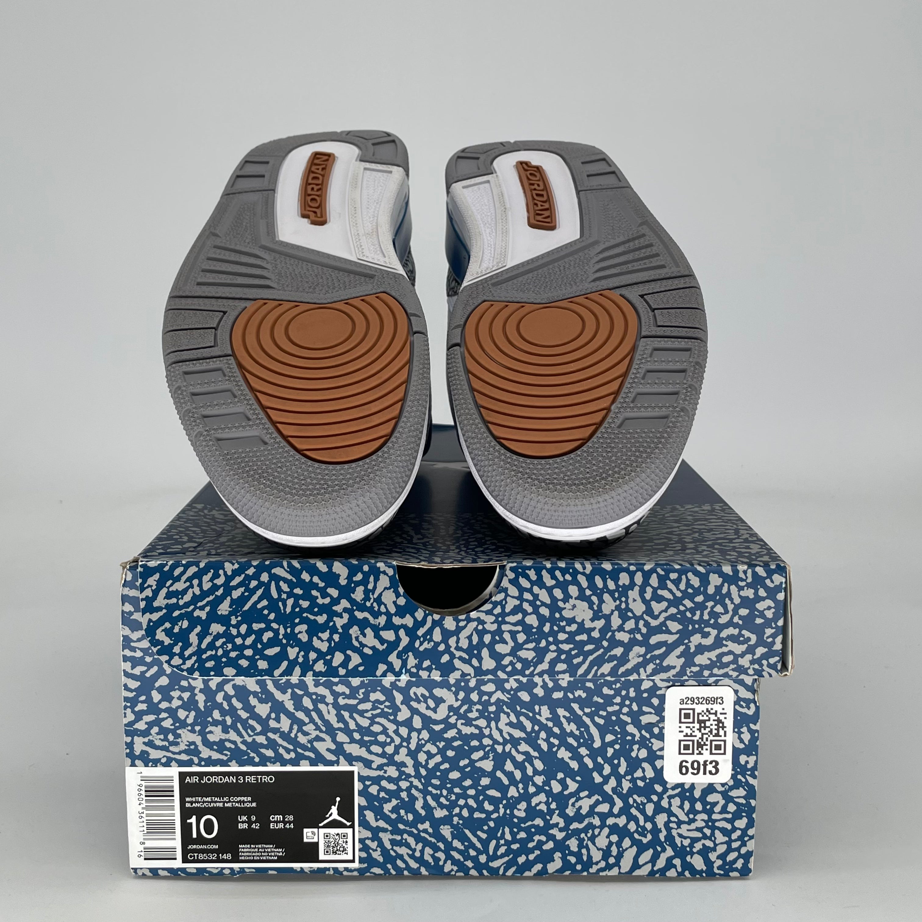 AIR JORDAN 3 WIZARDS CT8532-148 SIZE 10/115W