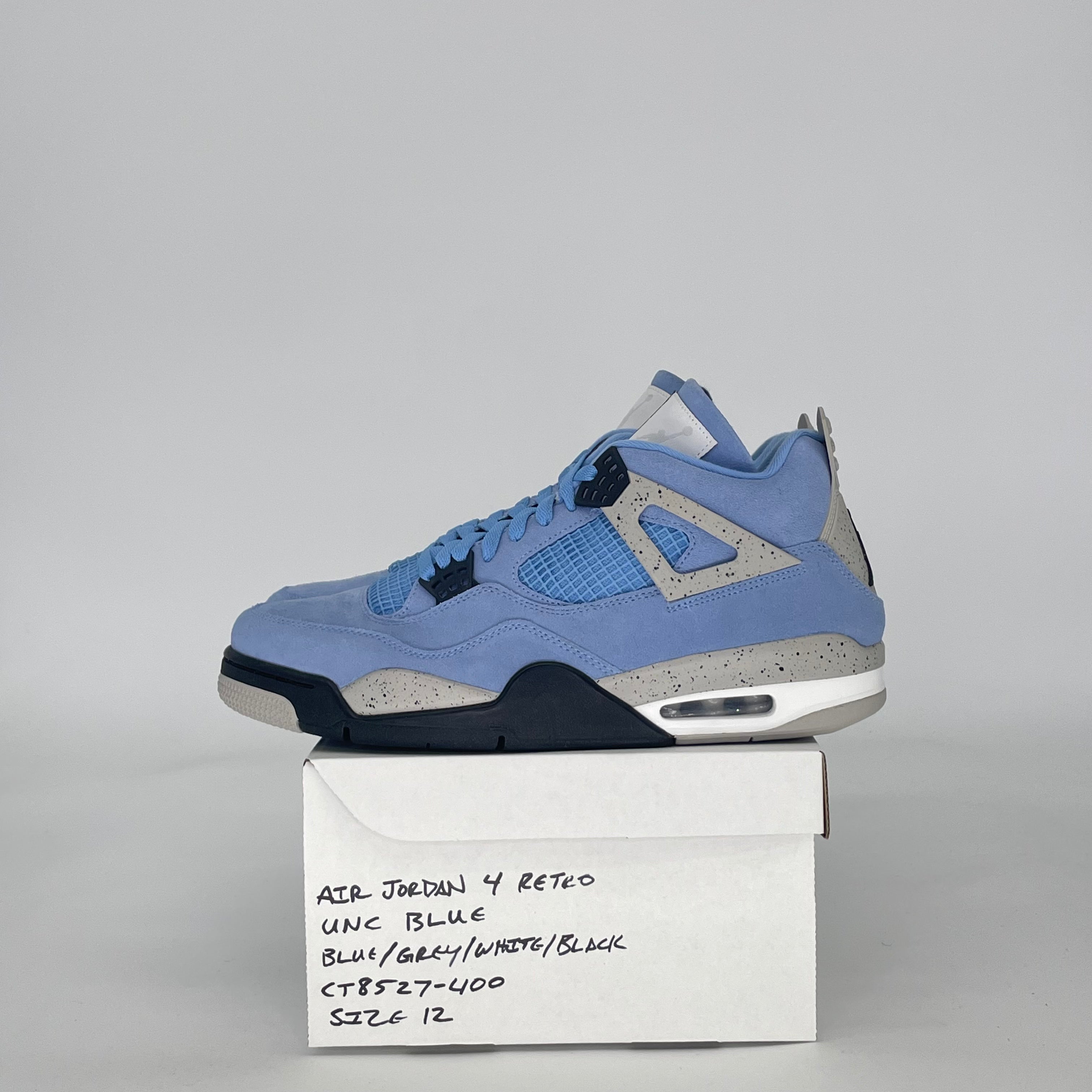 AIR JORDAN 4 UNIVERSITY BLUE CT8527-400 SIZE 12/13.5W