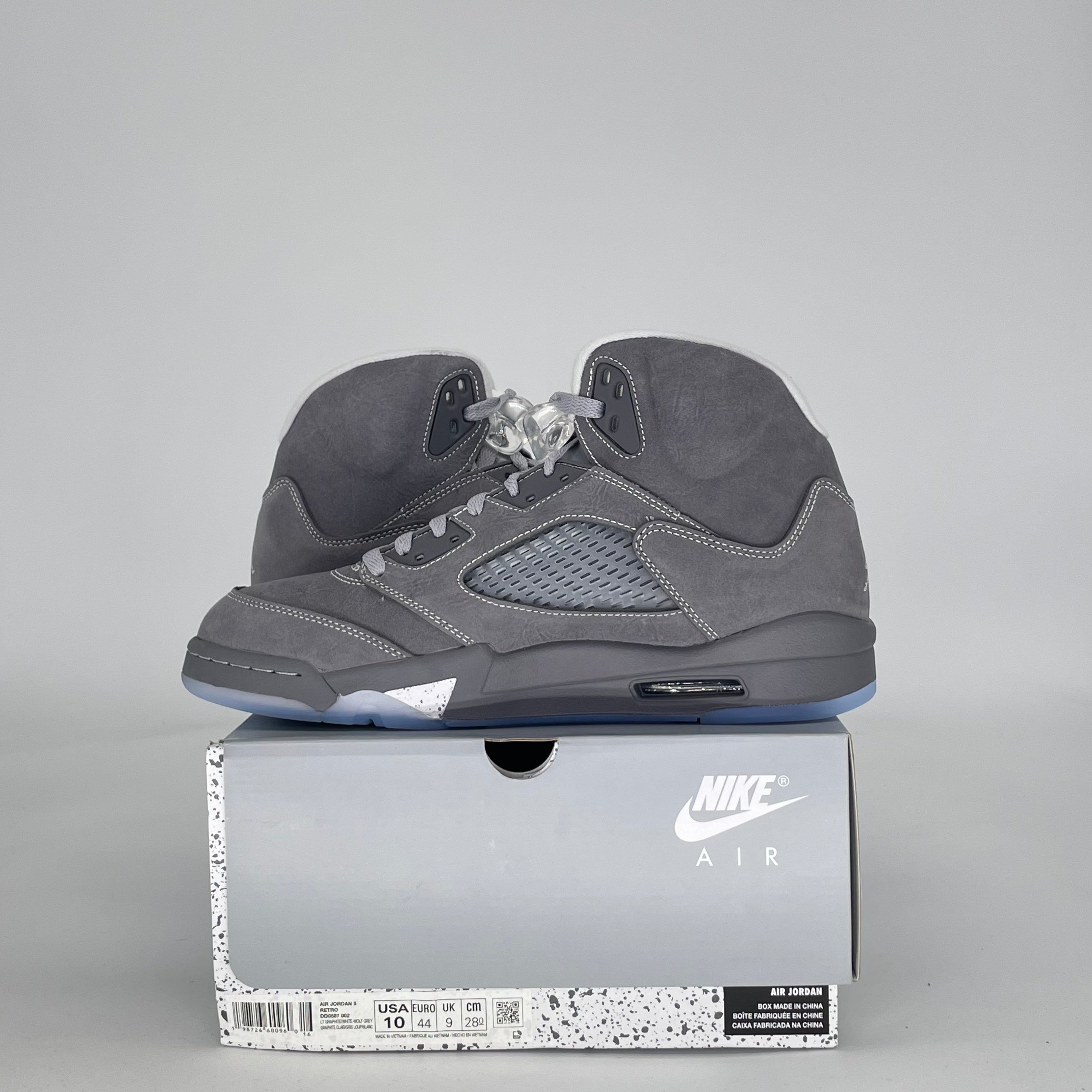AIR JORDAN 5 WOLF GREY DD0587-002 SIZE 10/11.5W