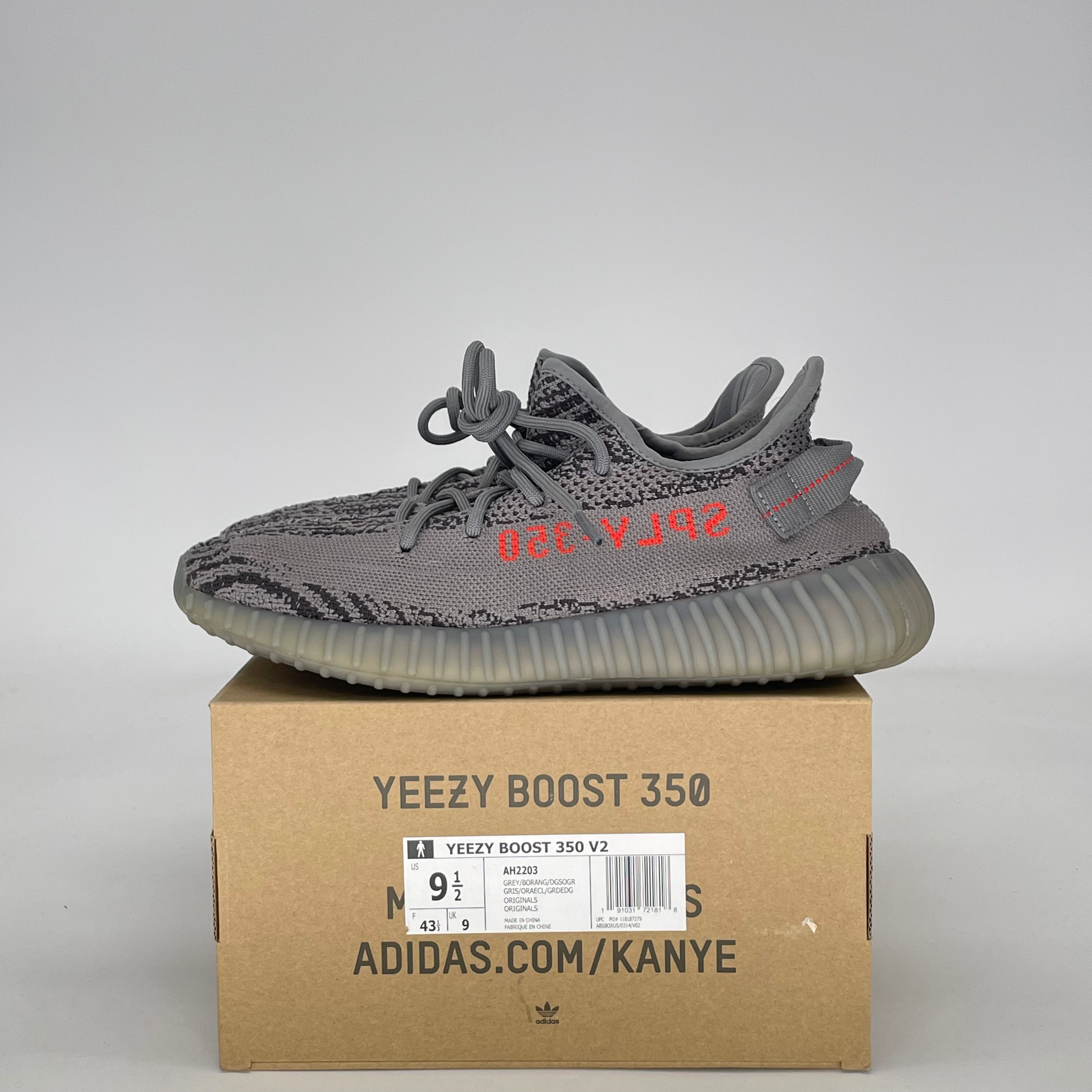 ADIDAS YEEZY 350 V2 BELUGA 2.0 AH2203 SIZE 9.5/11W