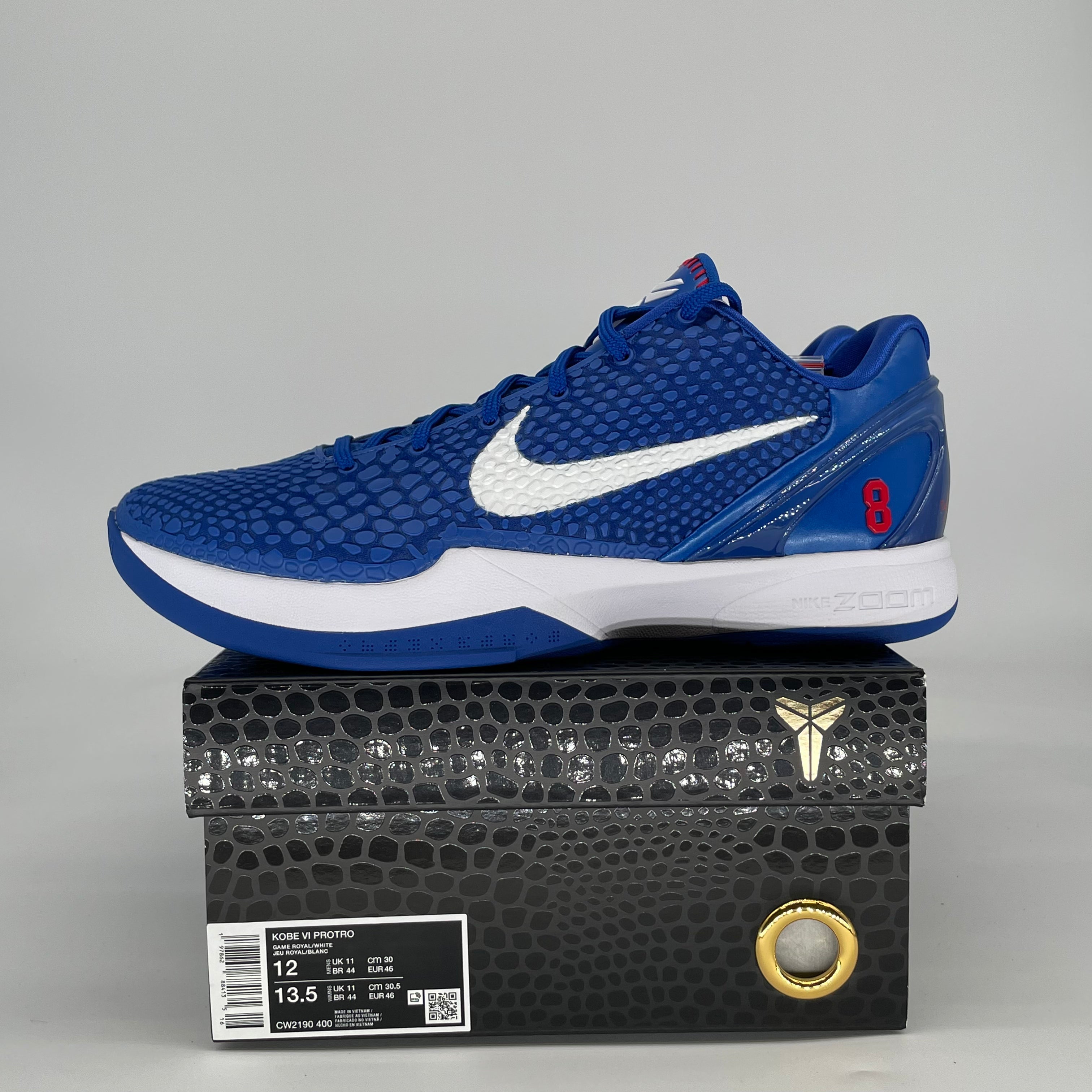 NIKE KOBE 6 PROTRO DODGERS CW2190-400 SIZE 12/13.5W