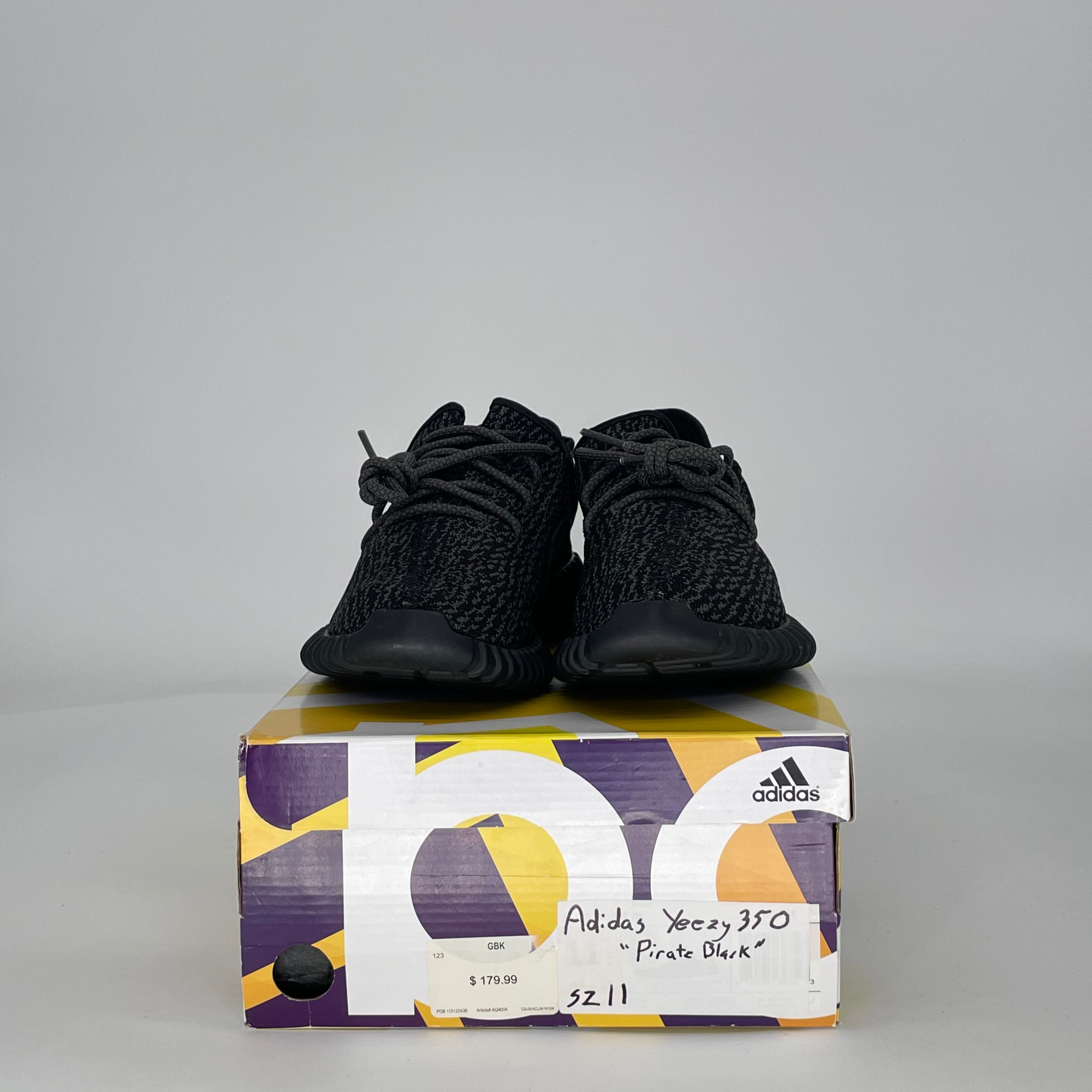 ADIDAS YEEZY BOOST 350 PIRATE BLACK BB5350 SIZE 11/12.5W