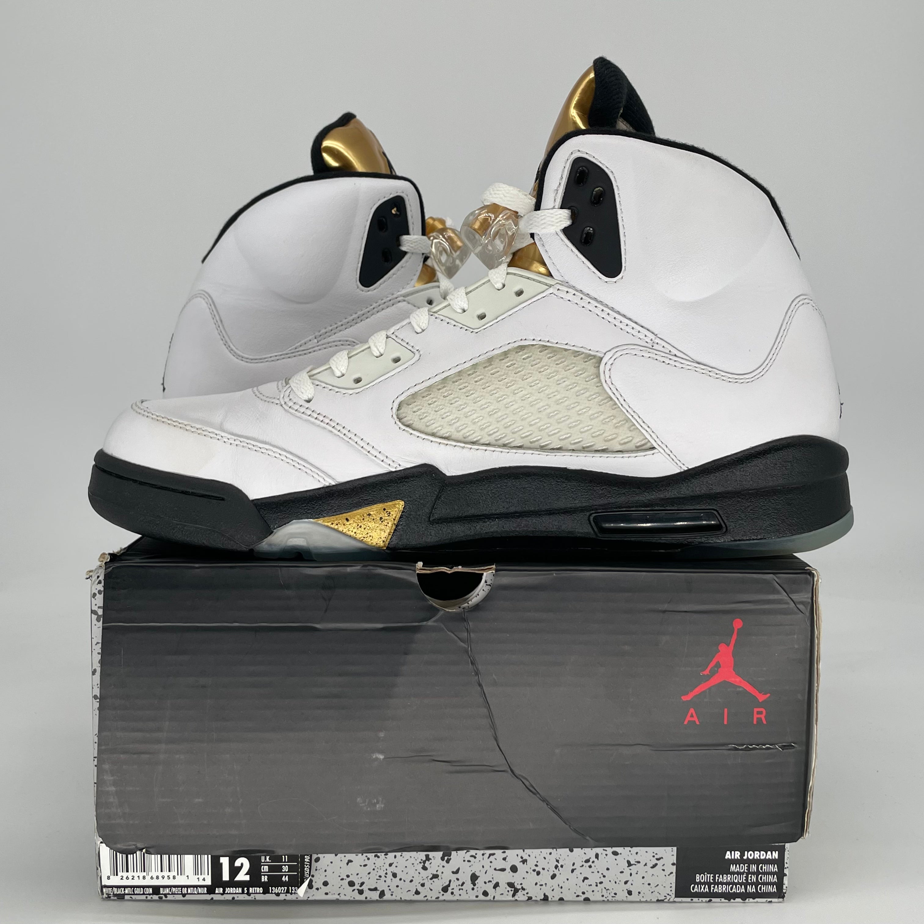 AIR JORDAN 5 OLYMPIC 136027-133 SIZE 12/13.5W