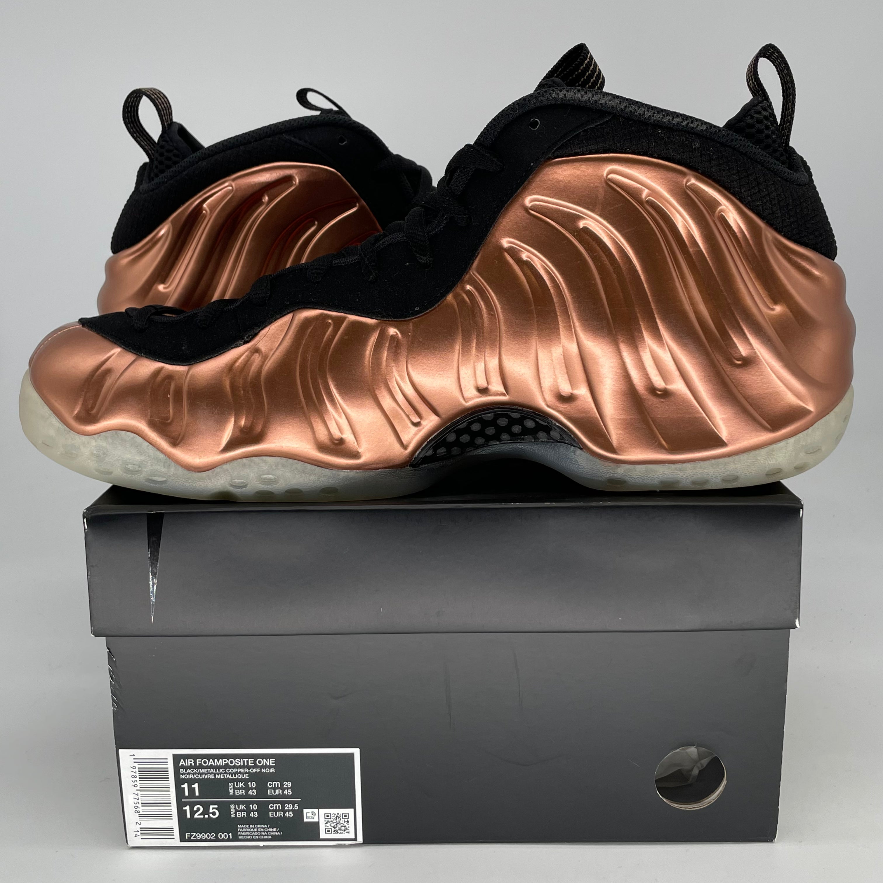 NIKE AIR FOAMPOSITE ONE COPPER FZ9902-001 SIZE 11/12.5W