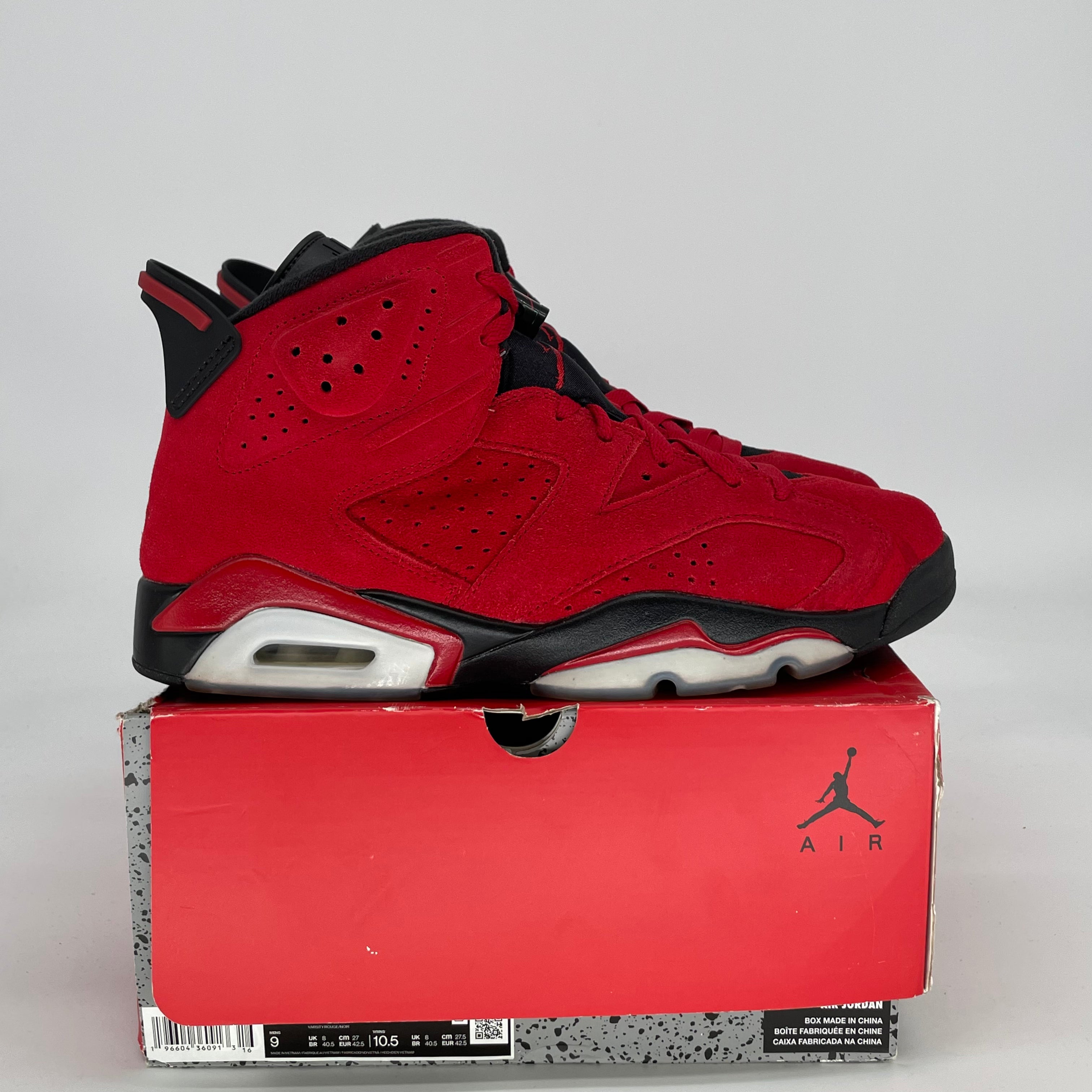 AIR JORDAN 6 TORO BRAVO CT8529-600 SIZE 9/10.5W