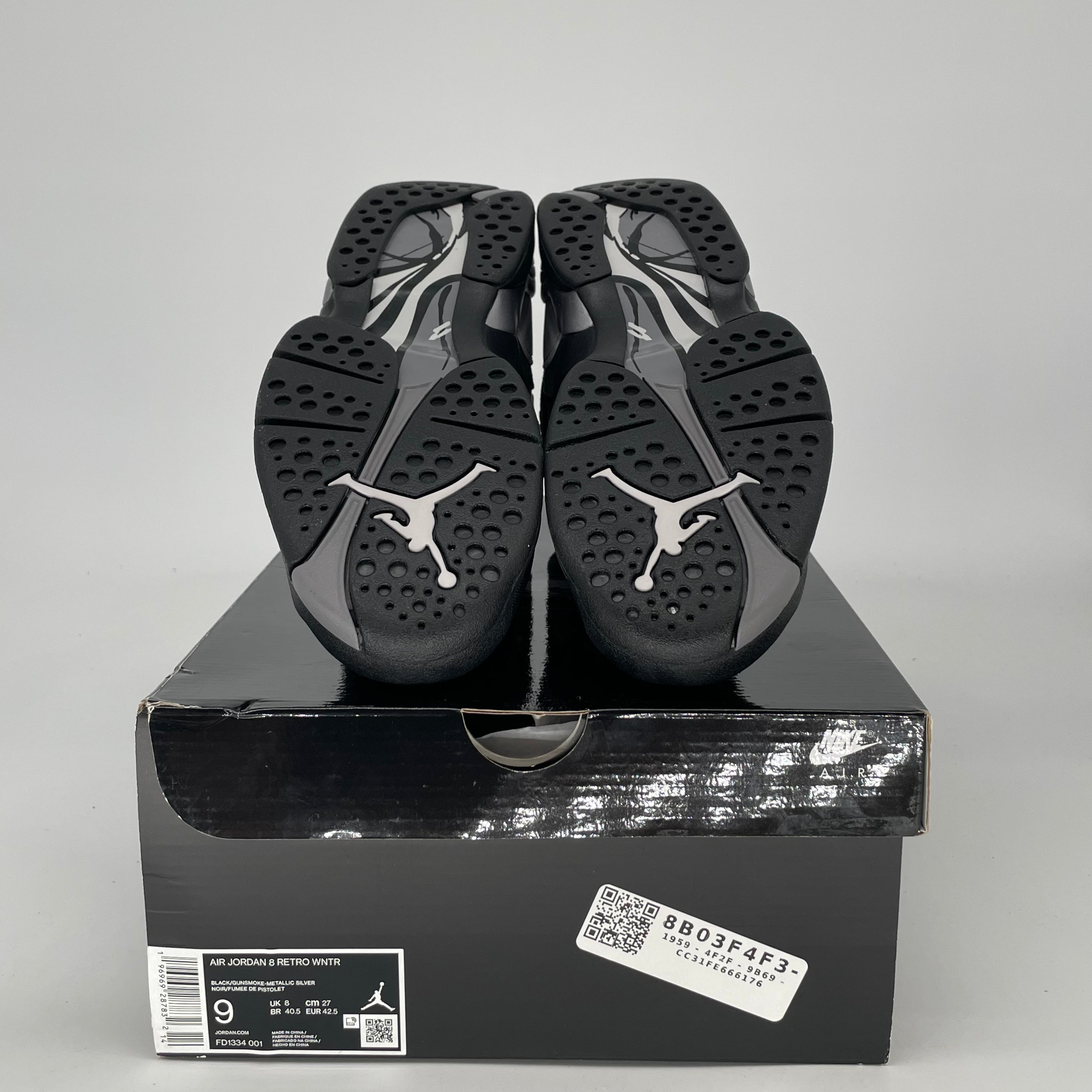 AIR JORDAN 8 WINTERED GUNSMOKE FD1334-001 SIZE 9/10.5W