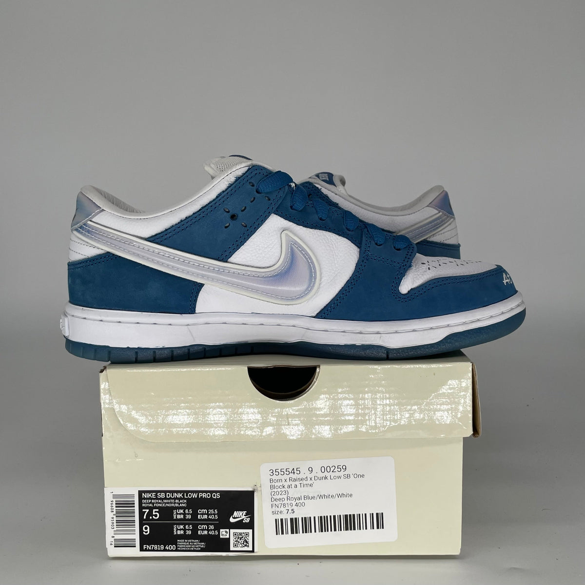 Nike SB Dunk Low Born X Raised One Block At A Time