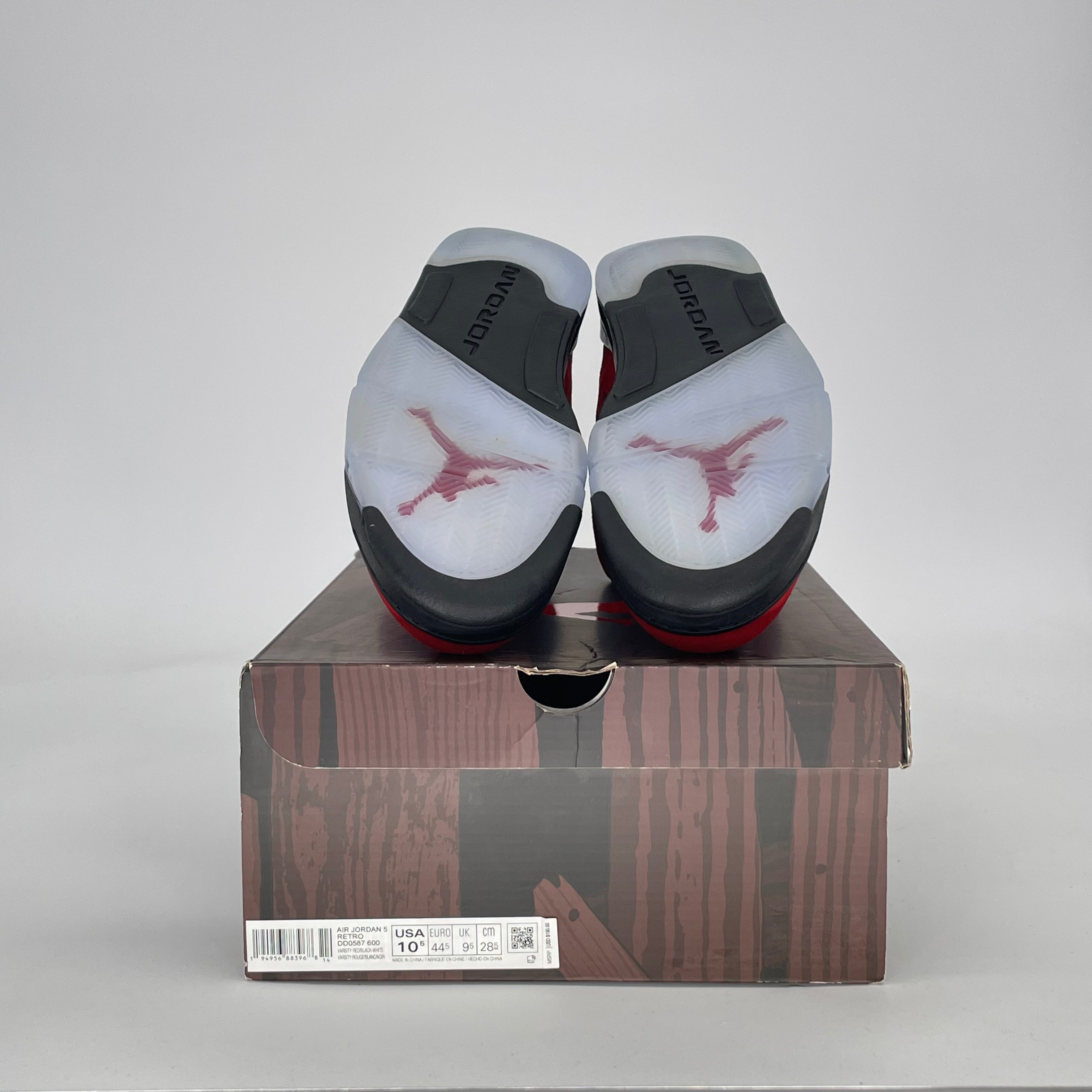 AIR JORDAN 5 RAGING BULL RED (2021) DD0587-600 SIZE 10.5/12W