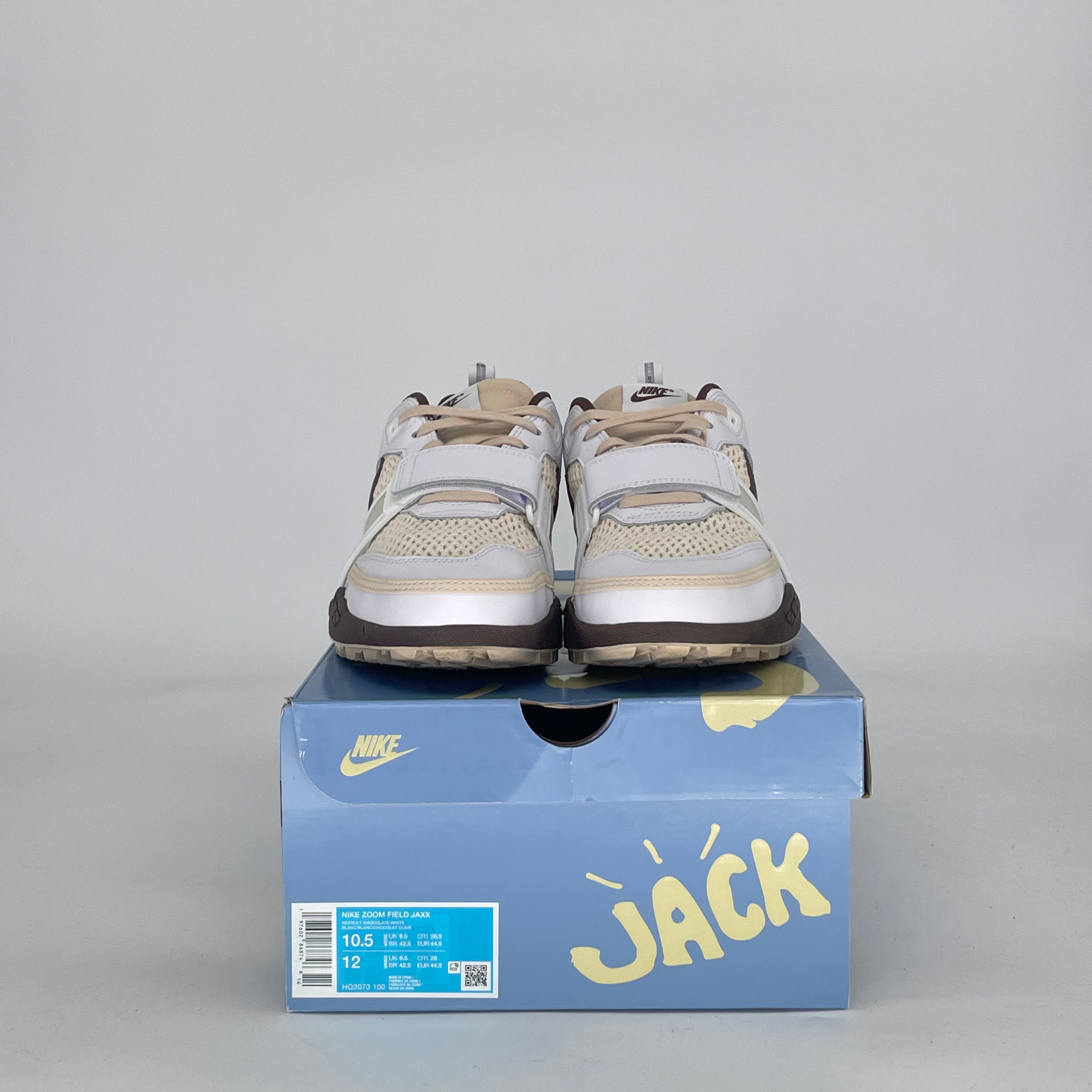 NIKE ZOOM FIELD JAXX TRAVIS SCOTT LIGHT CHOCOLATE HQ3073-100 SIZE 10.5/12W