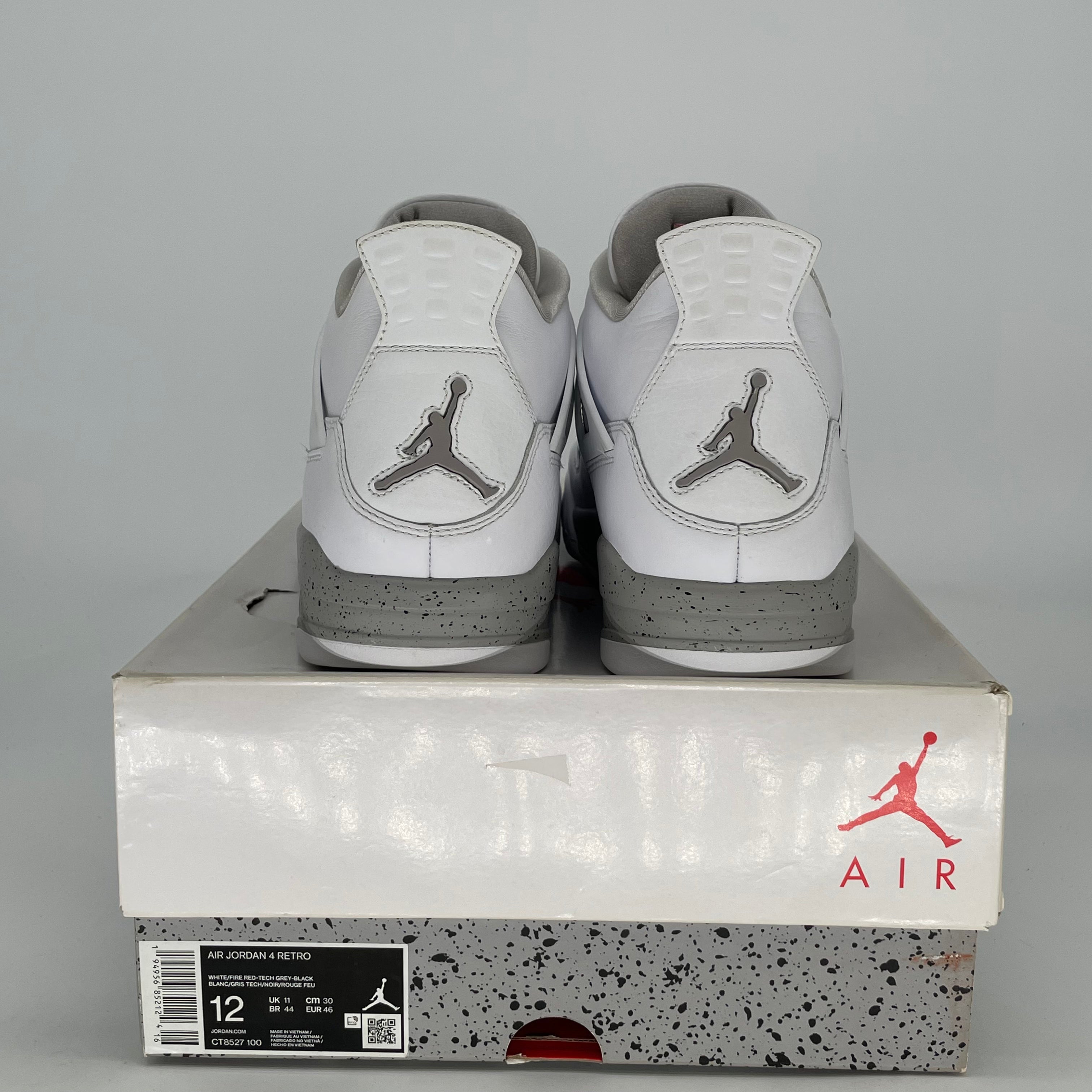 AIR JORDAN 4 WHITE OREO CT8527-100 SIZE 12/13.5W