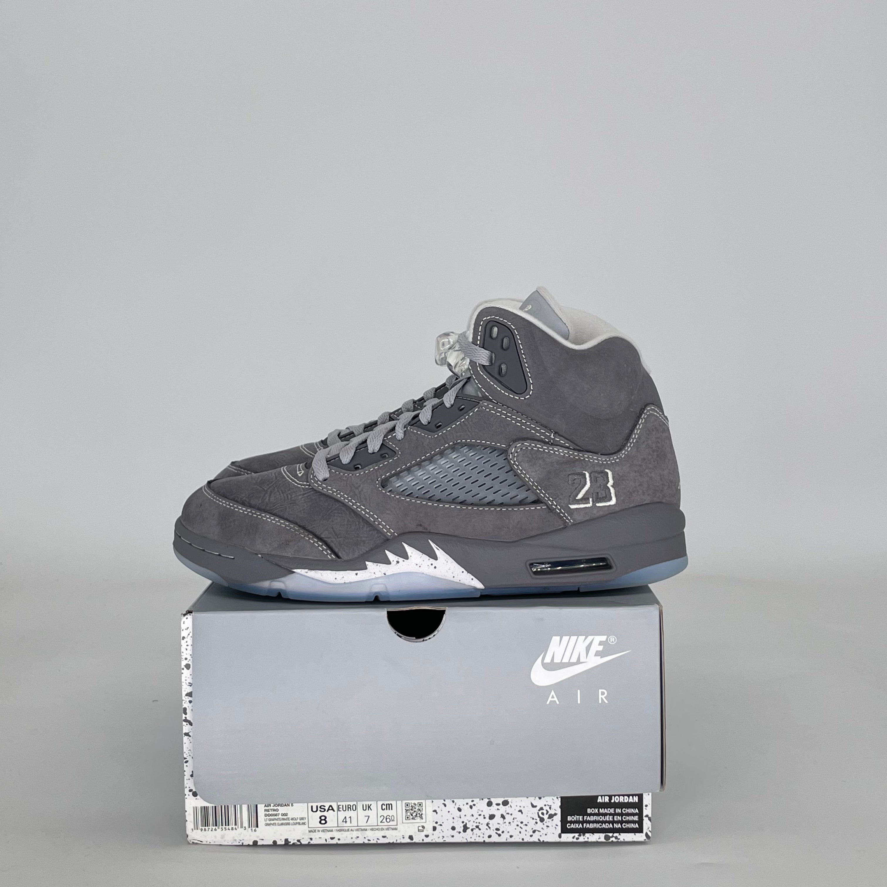 AIR JORDAN 5 WOLF GREY (2026) DD0587-002 SIZE 8/9.5W