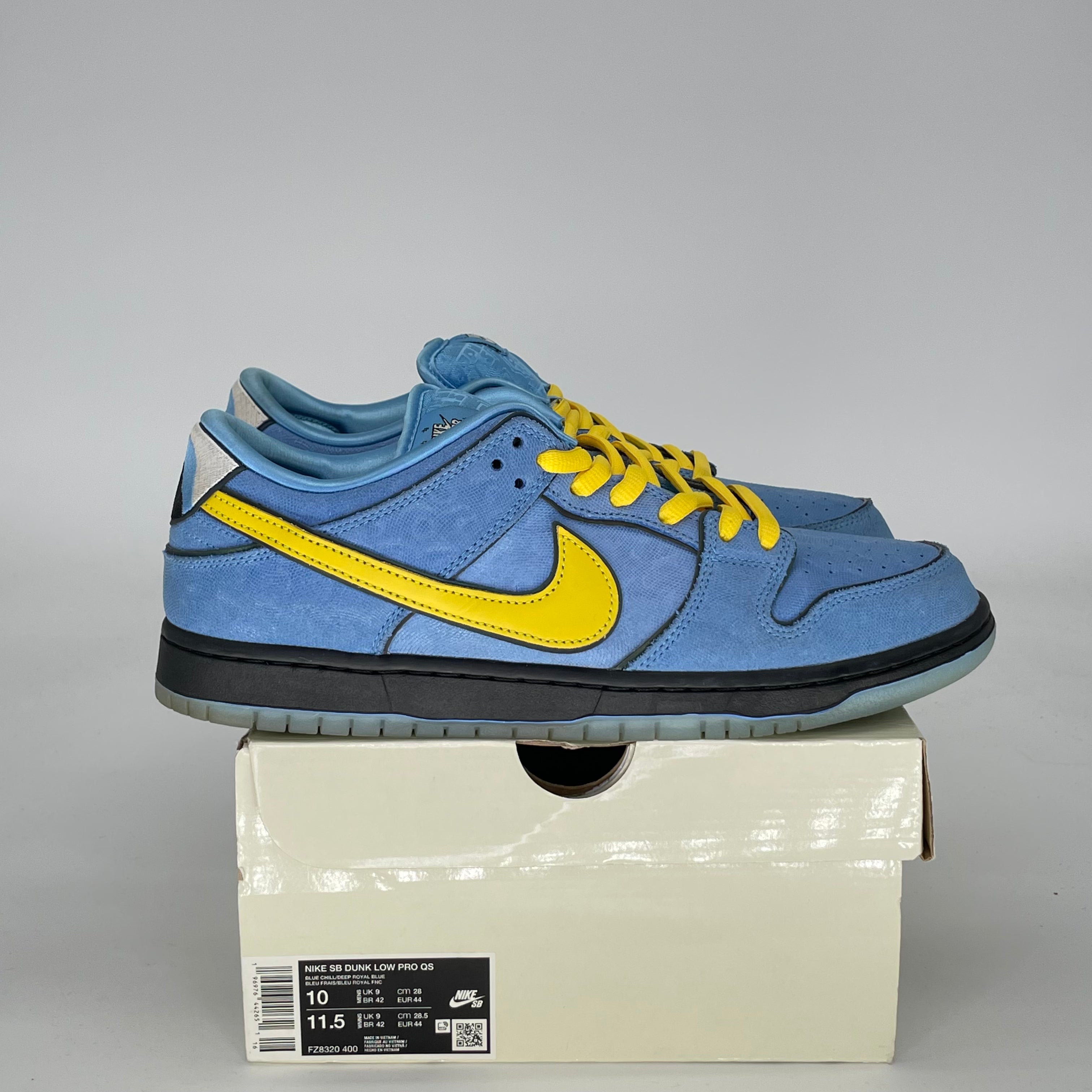 NIKE SB DUNK LOW THE POWERPUFF GIRLS BUBBLES FZ8320-400 SIZE 10/11.5W