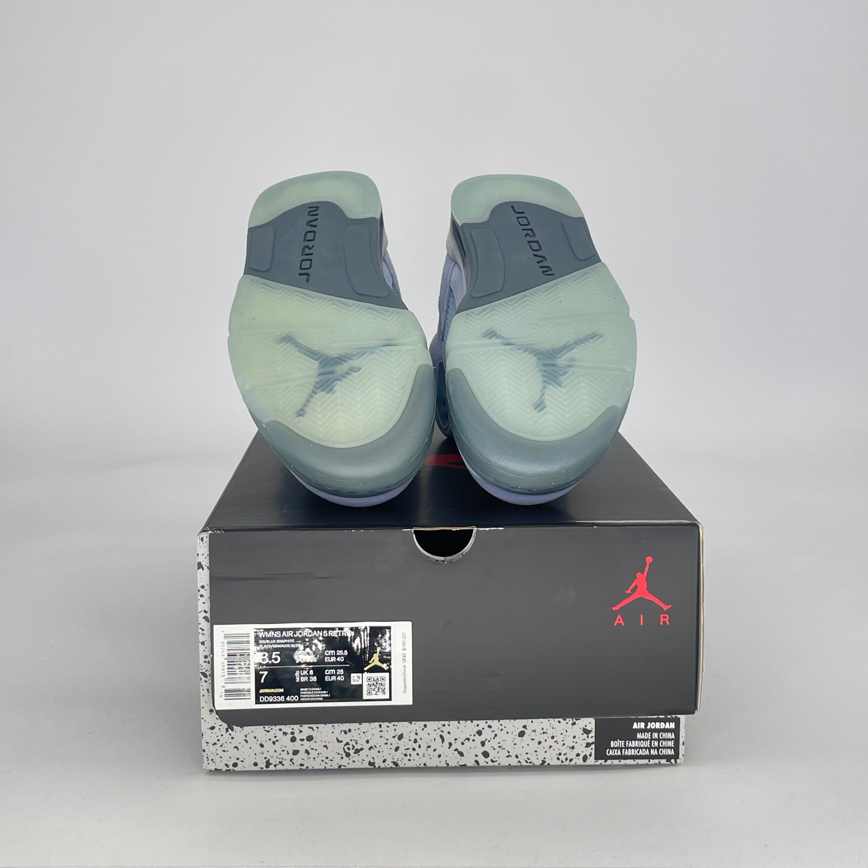 AIR JORDAN 5 BLUEBIRD DD9336-400 SIZE 7/8.5W GS