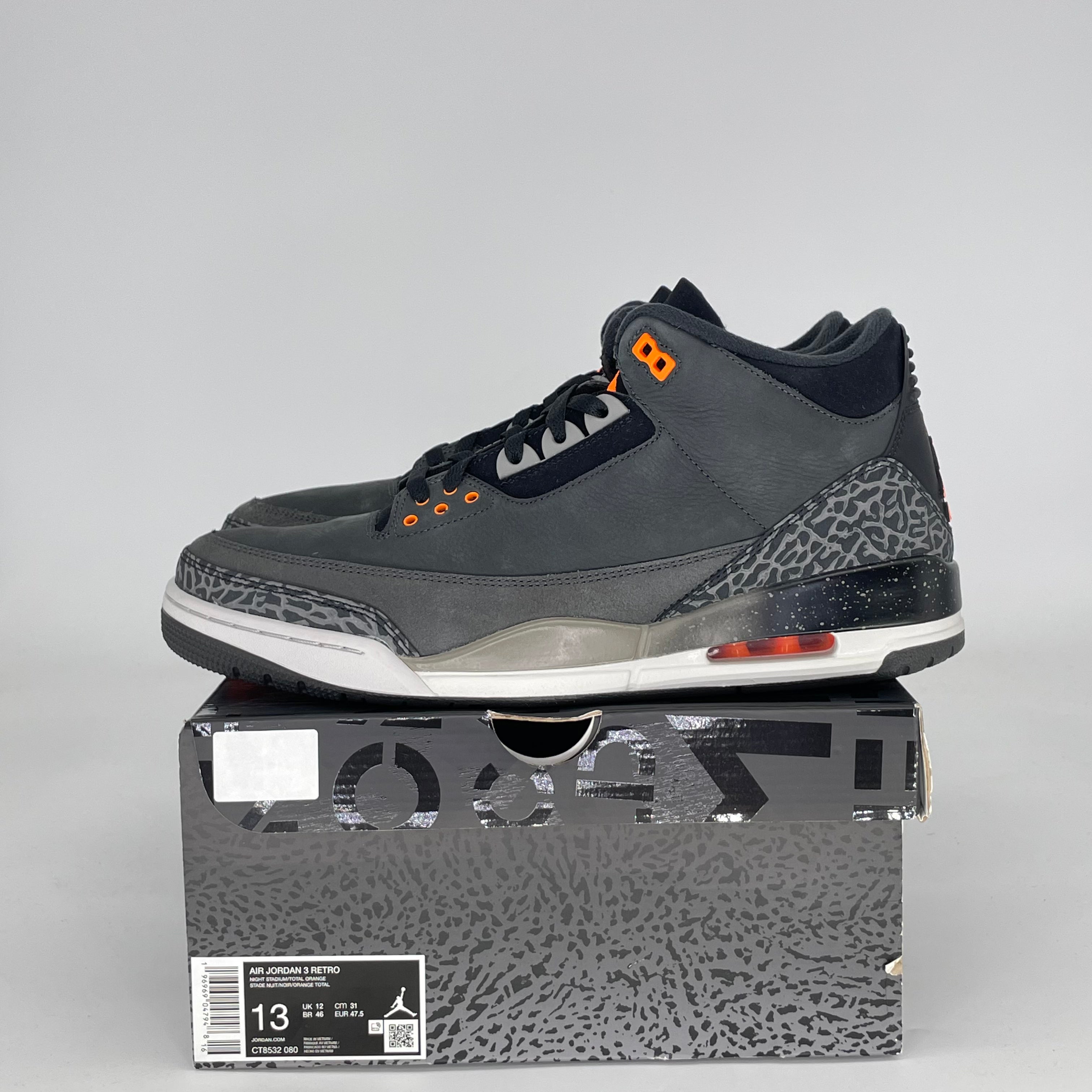 AIR JORDAN 3 FEAR PACK (2023) CT8532-080 SIZE 13/14.5W