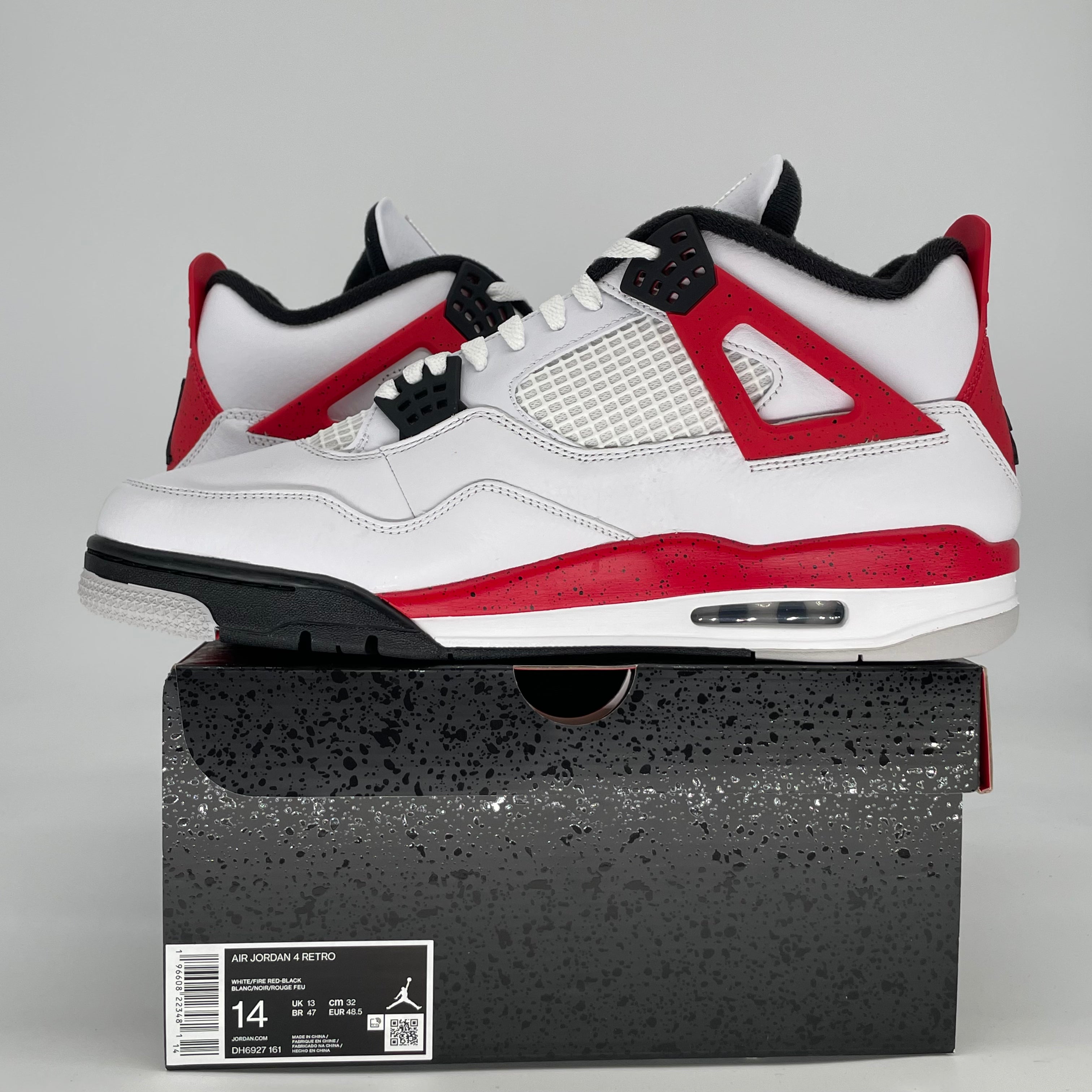 AIR JORDAN 4 RED CEMENT DH6927-161 SIZE 14/15.5W