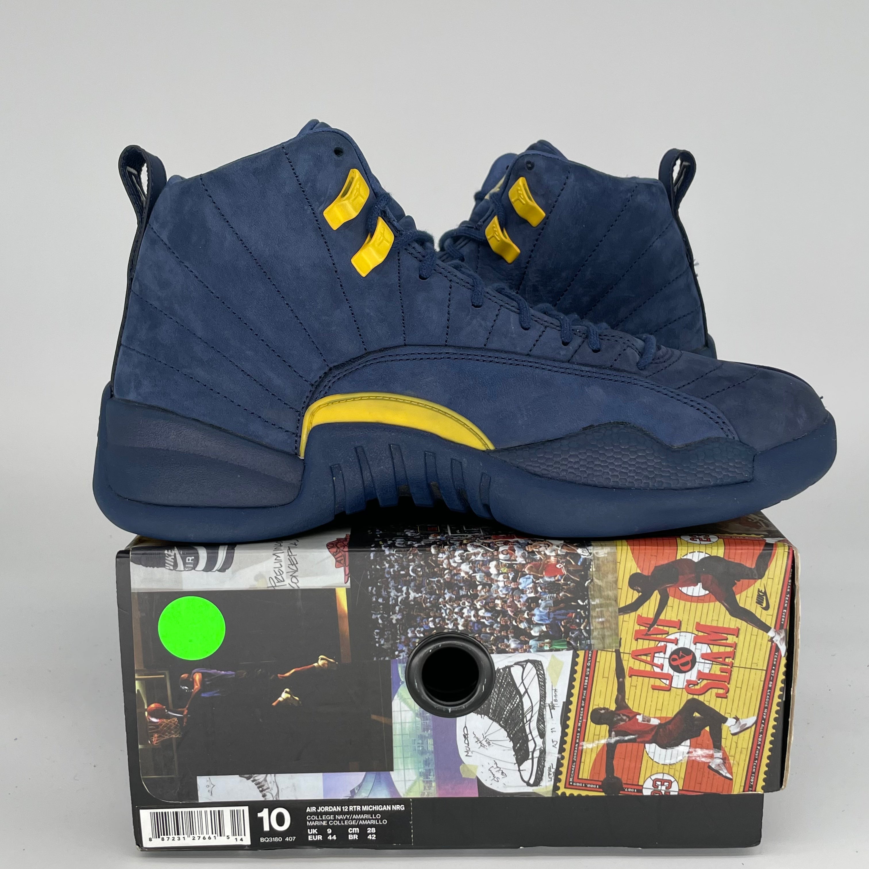 AIR JORDAN 12 MICHIGAN BQ3180-407 SIZE 10/11.5W