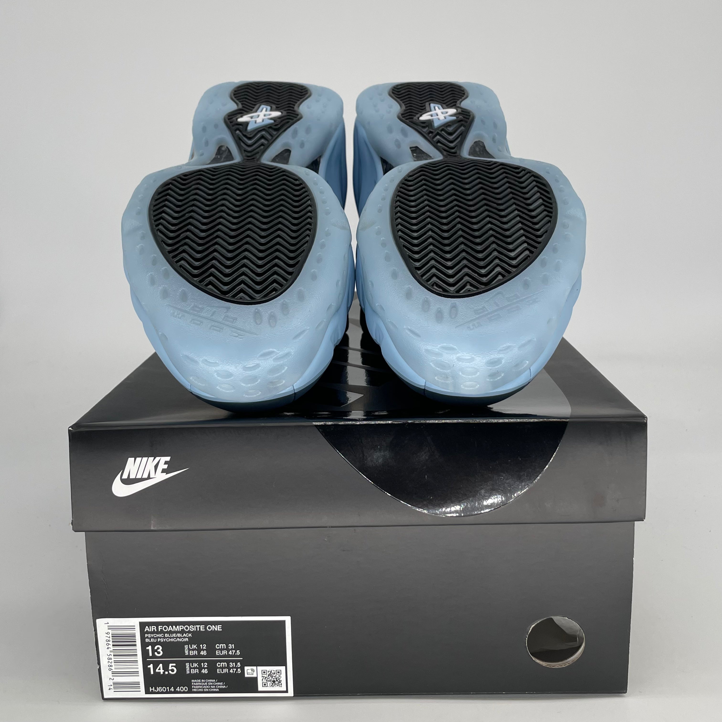 NIKE AIR FOAMPOSITE ONE PSYCHIC BLUE HJ6014-400 SIZE 13/14.5W
