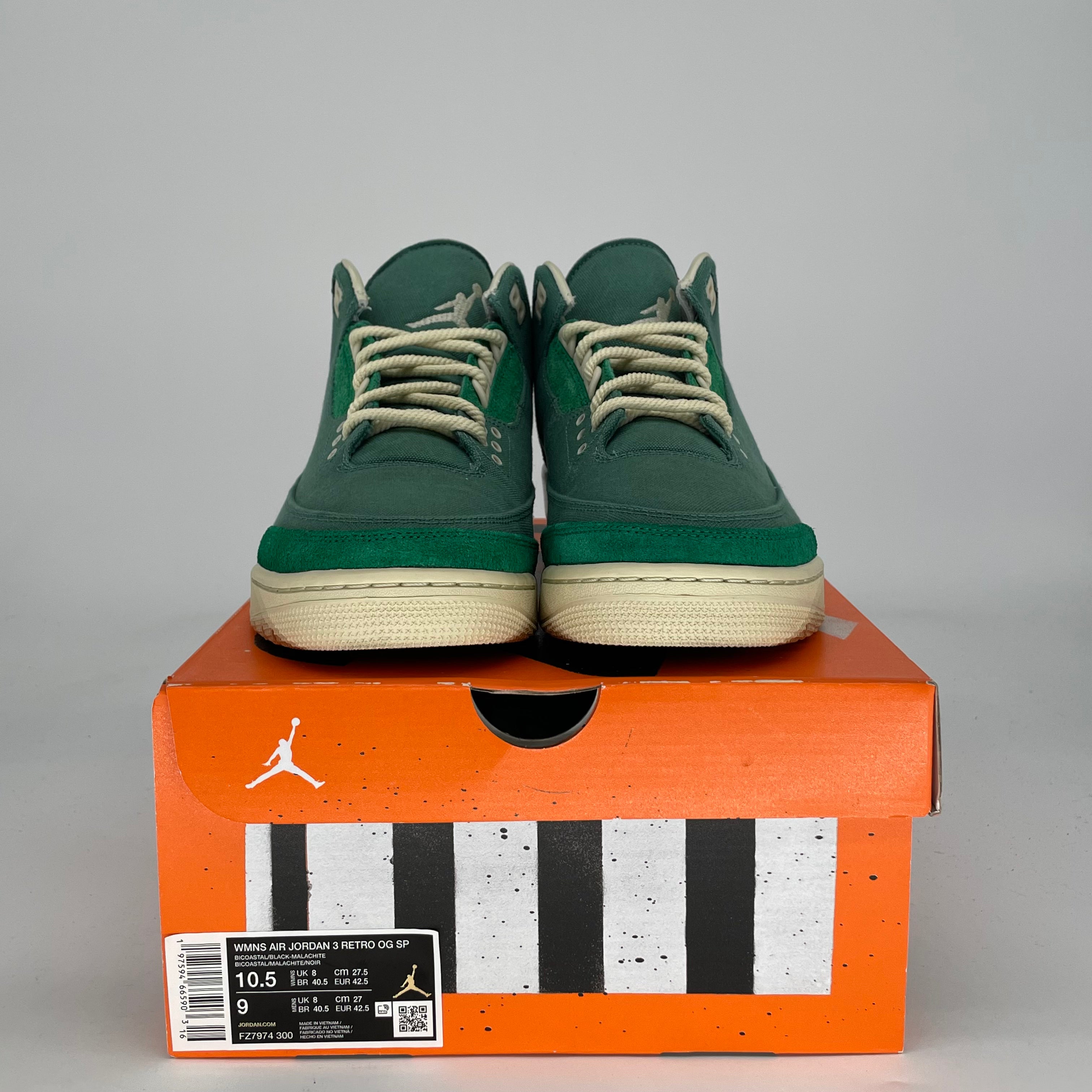AIR JORDAN 3 NINA CHANEL ABNEY BICOSTAL W FZ7974-300 SIZE 10.5/12W