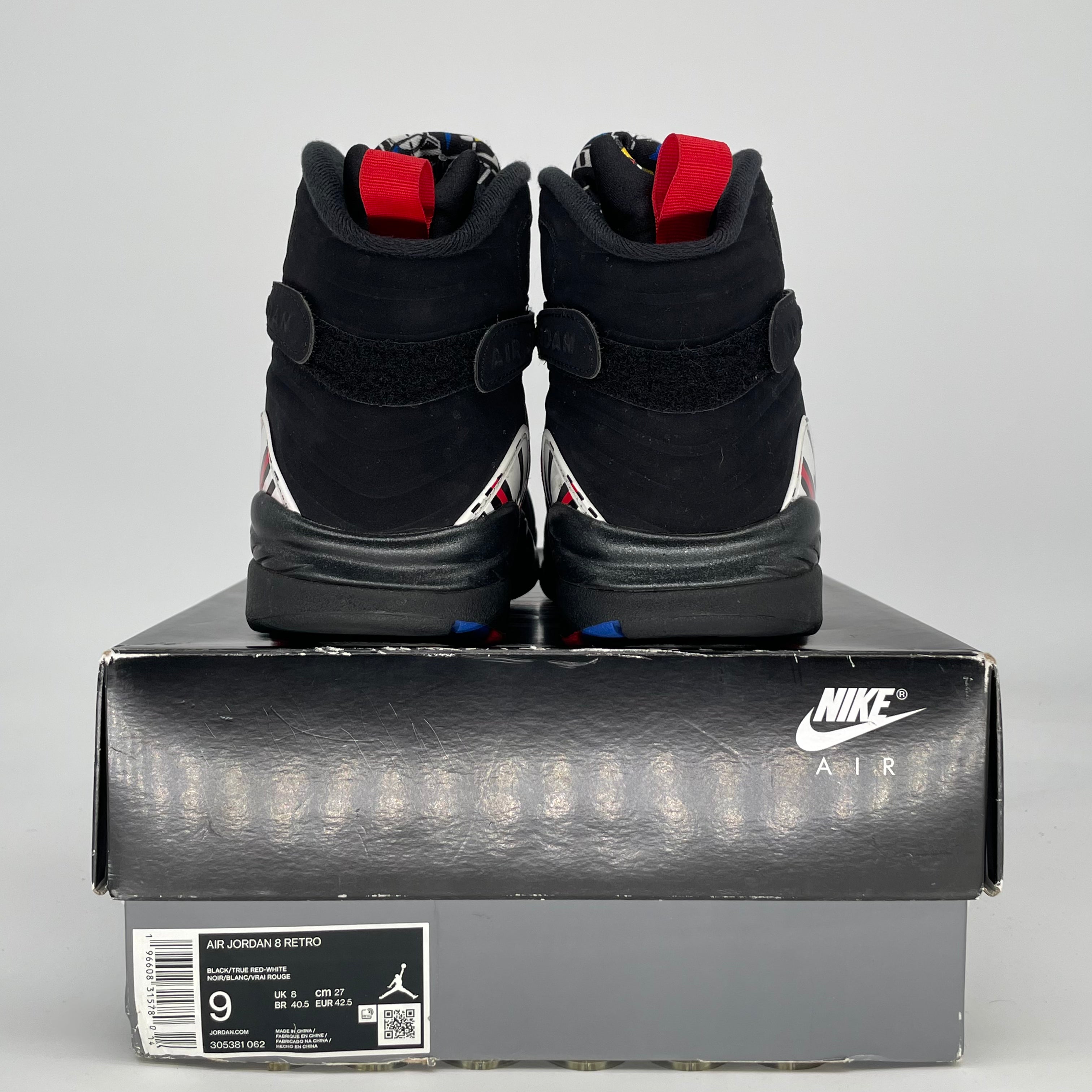 AIR JORDAN 8 PLAYOFFS 305381-062 SIZE 9/10.5W