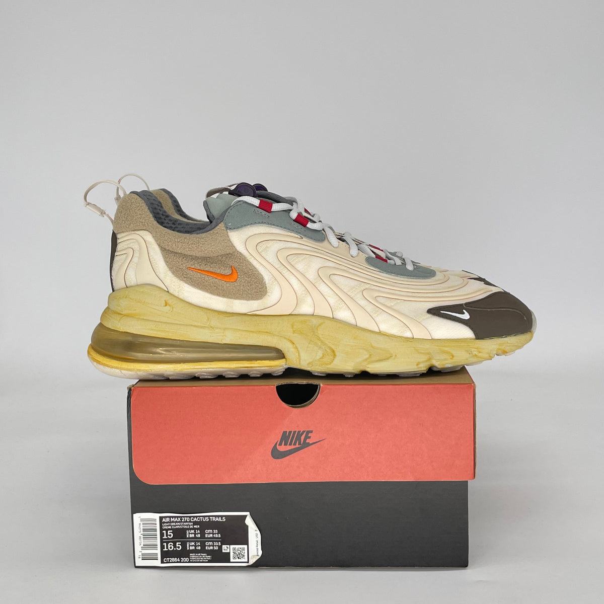 Nike Air Max 270 React ENG Travis Scott Cactus Trails