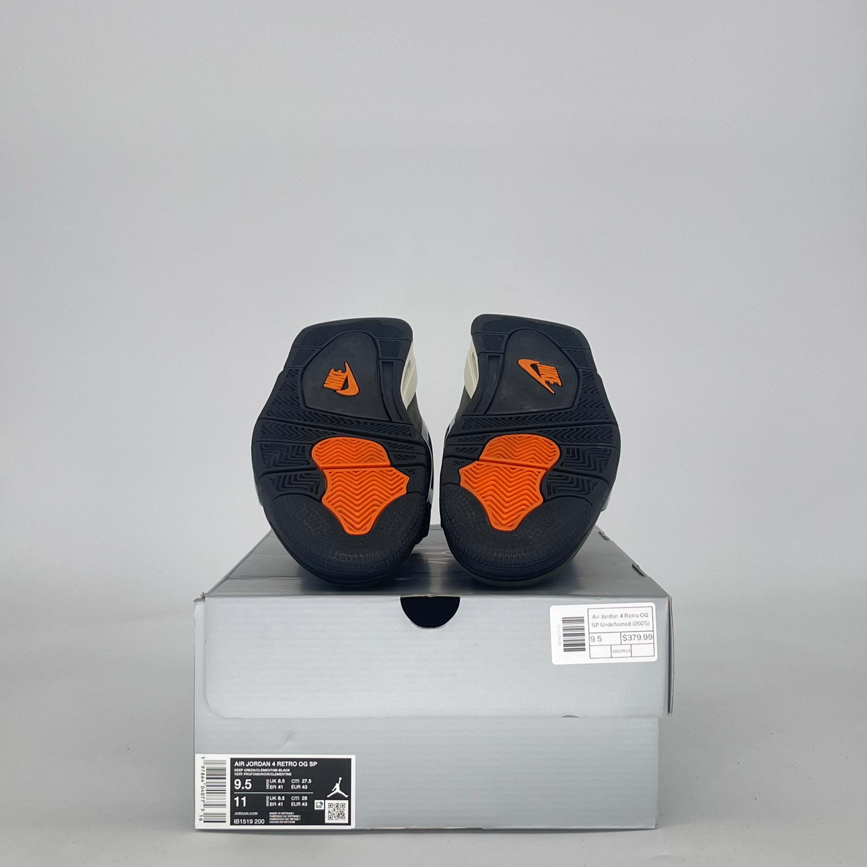 AIR JORDAN 4 UNDEFEATED IB1519-200 SIZE 9.5/11W