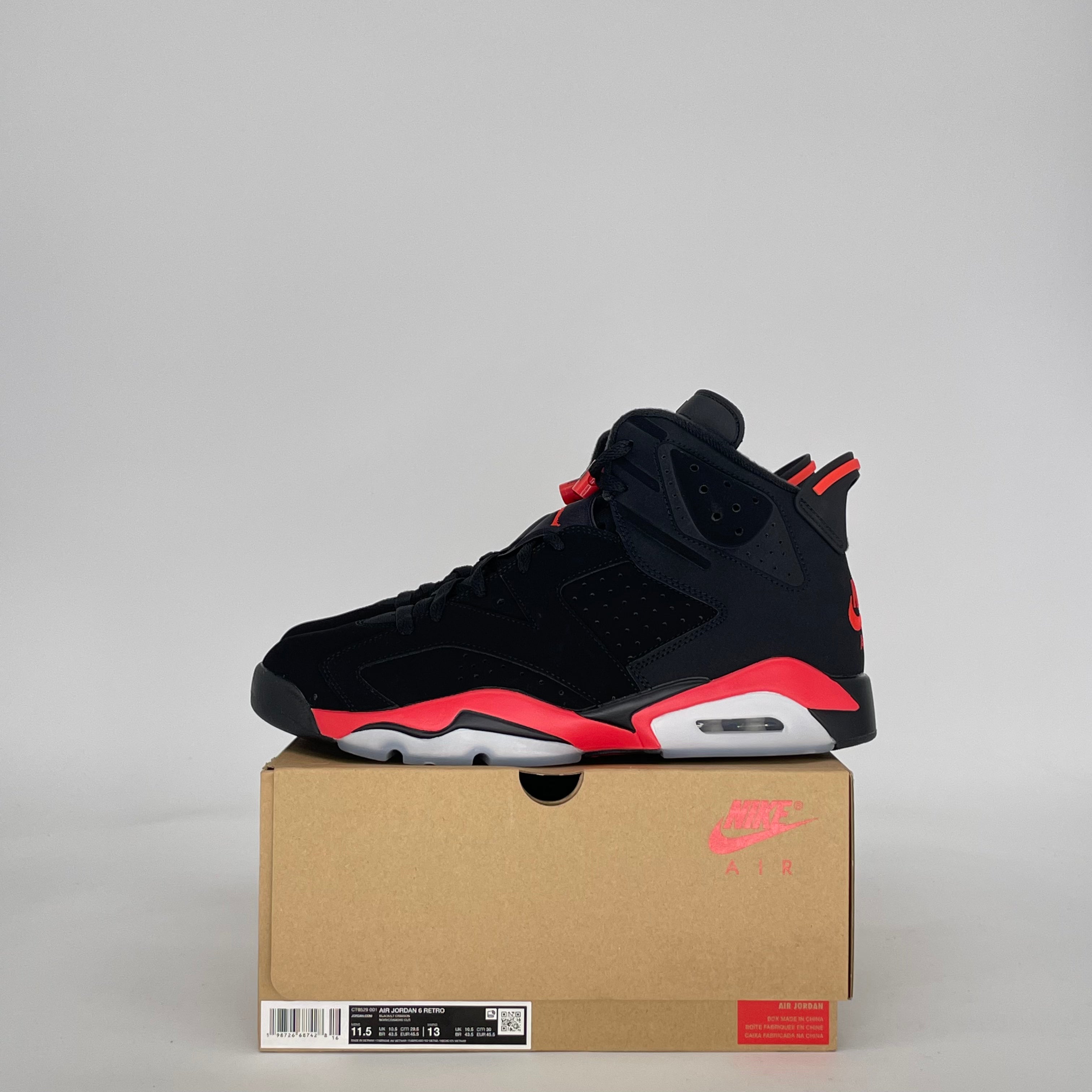 AIR JORDAN 6 INFRARED SALESMAN CT8529-001 SIZE 11.5/13W