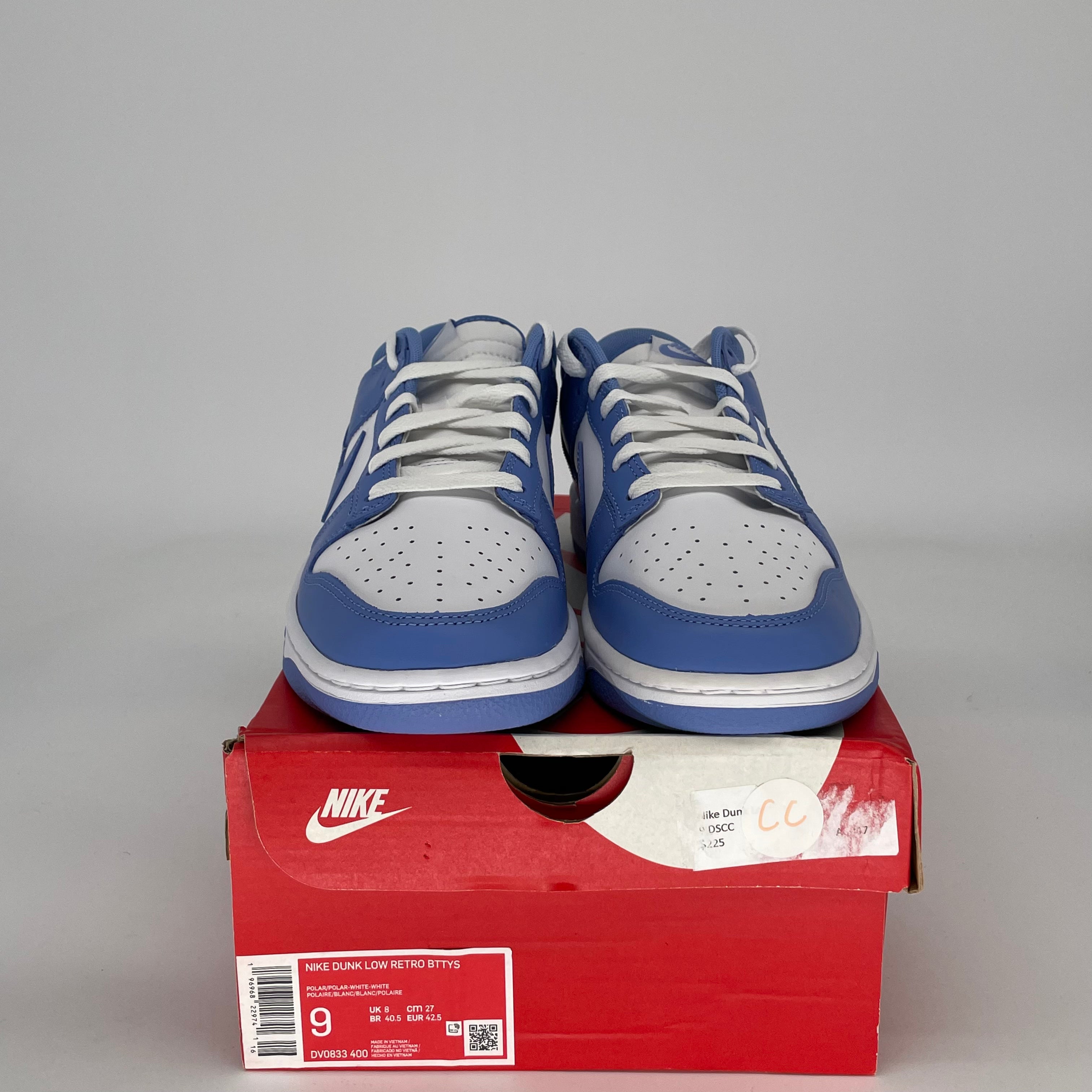 NIKE DUNK LOW POLAR BLUE DV0833-400 SIZE 9/10.5W