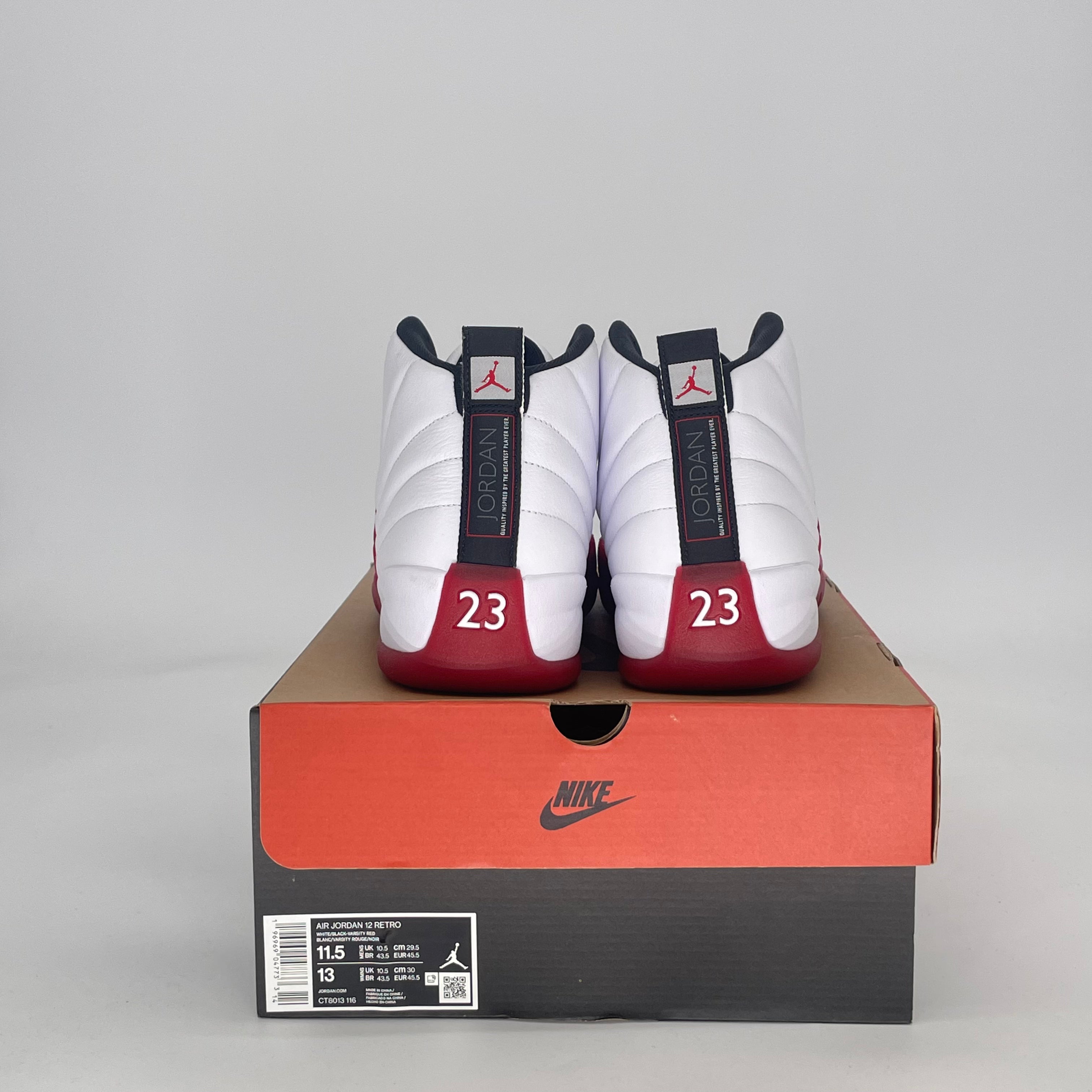 AIR JORDAN 12 CHERRY CT8013-116 SIZE 11.5/13W