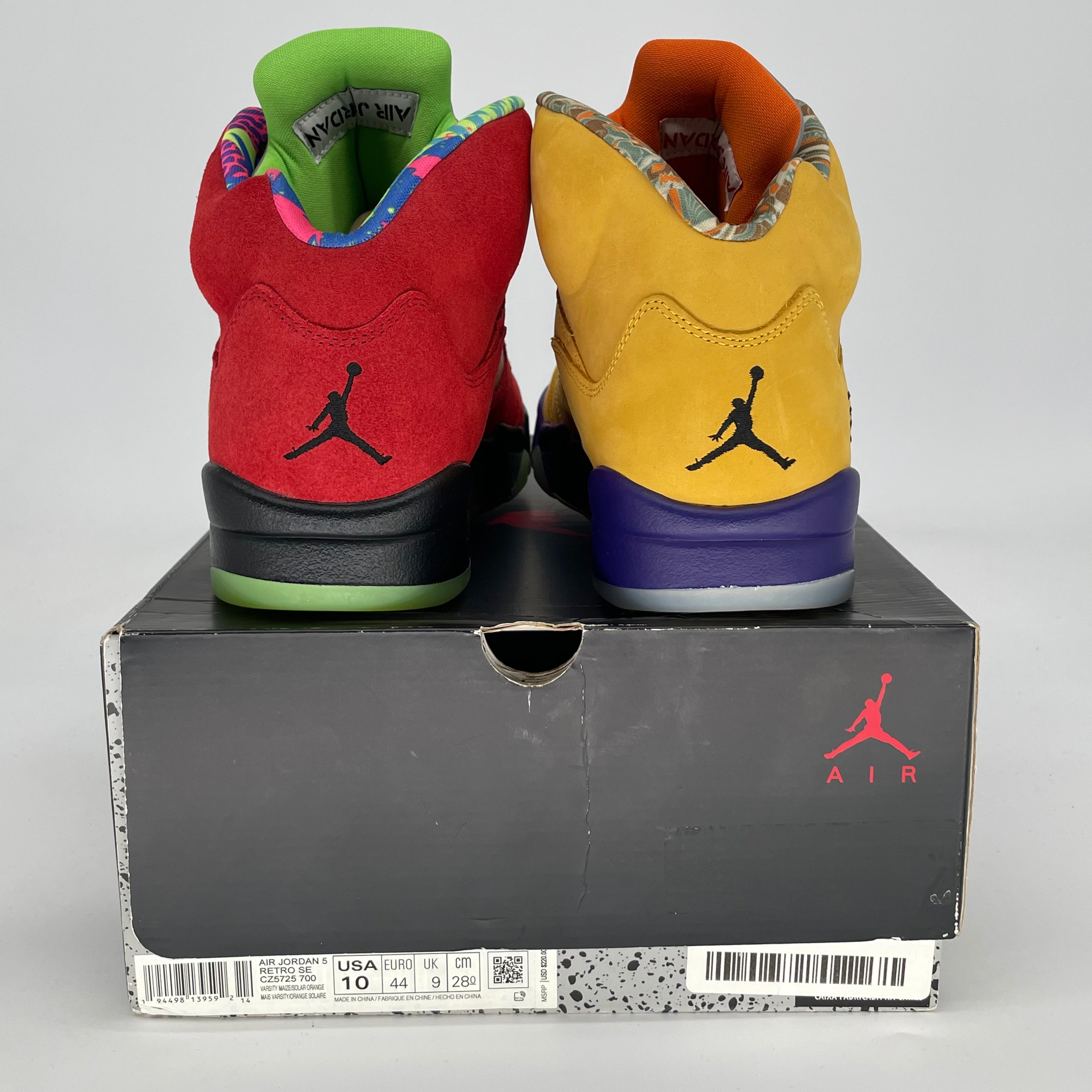 AIR JORDAN 5 WHAT THE CZ5725-700 SIZE 10/11.5W