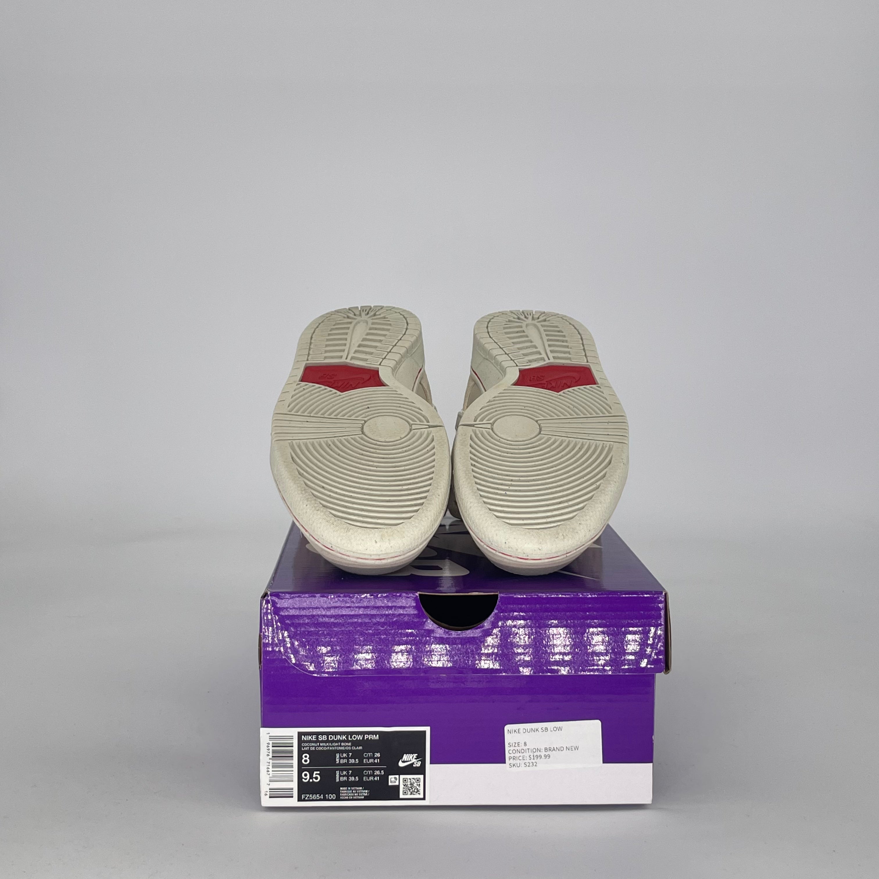 NIKE SB DUNK LOW CITY OF LOVE LIGHT BONE FZ5654-100 SIZE 8/9.5W