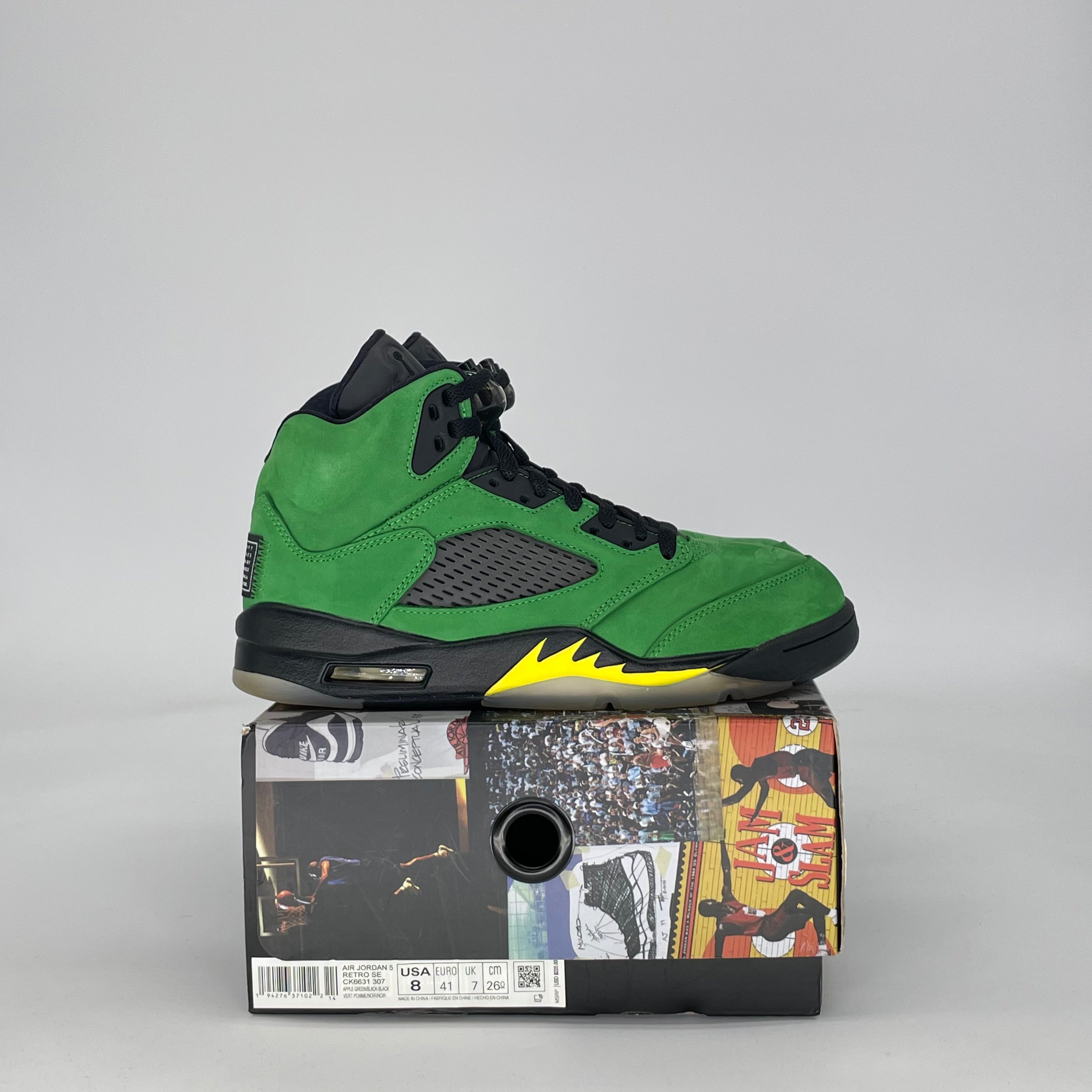 AIR JORDAN 5 SE OREGON CK6631-307 SIZE 8/9.5W