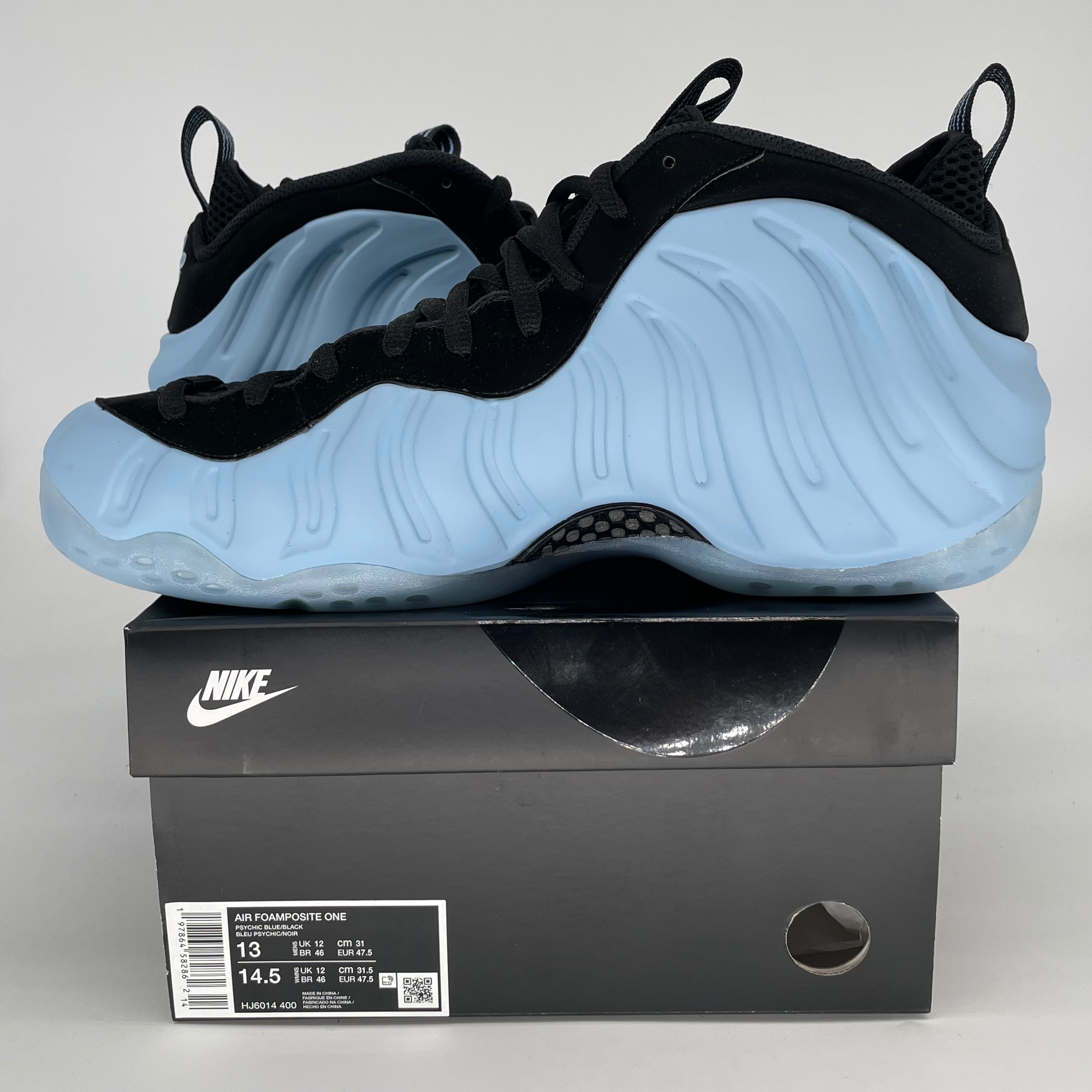 NIKE AIR FOAMPOSITE ONE PSYCHIC BLUE HJ6014-400 SIZE 13/14.5W