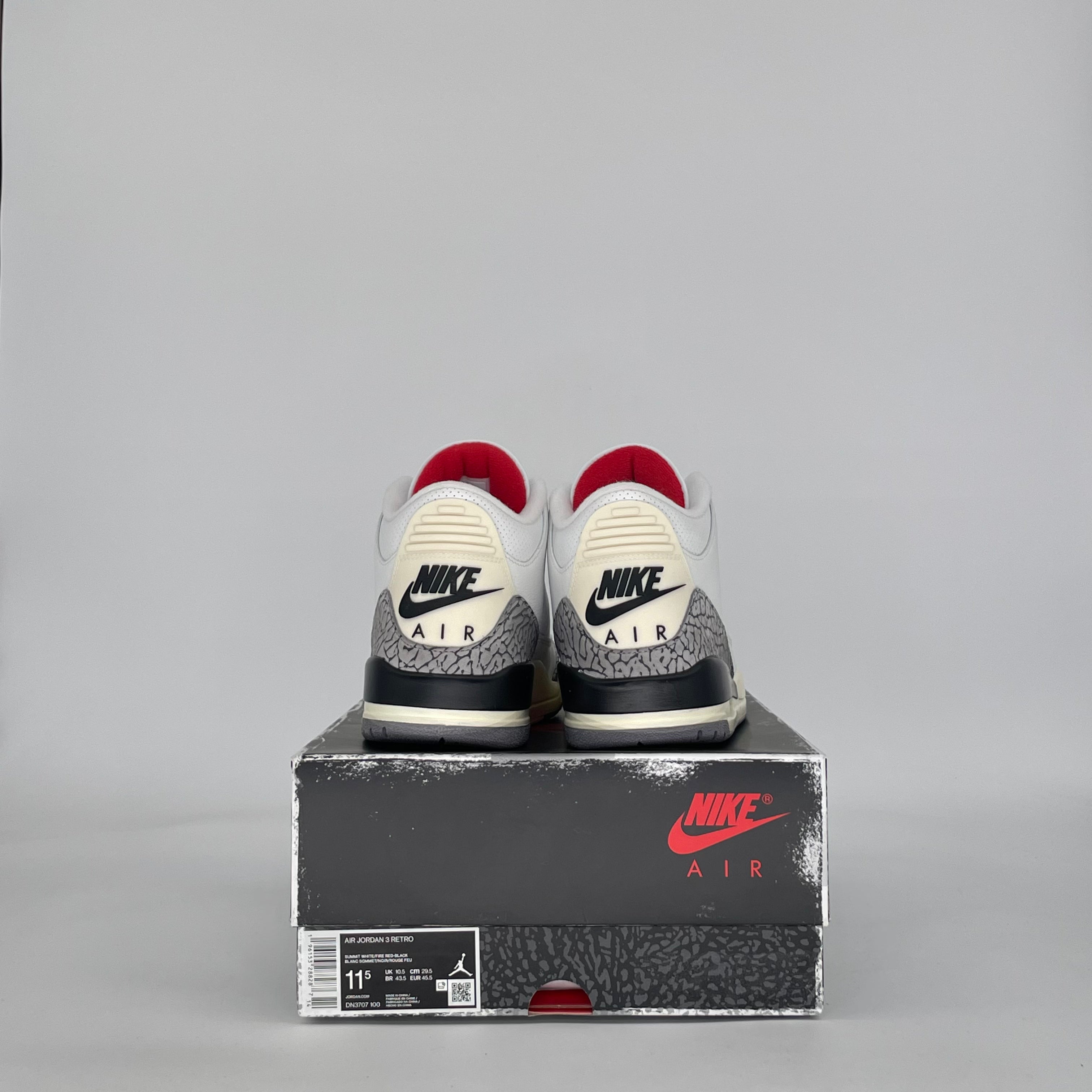 AIR JORDAN 3 WHITE CEMENT REIMAGINED DN3707-100 SIZE 11.5/13W