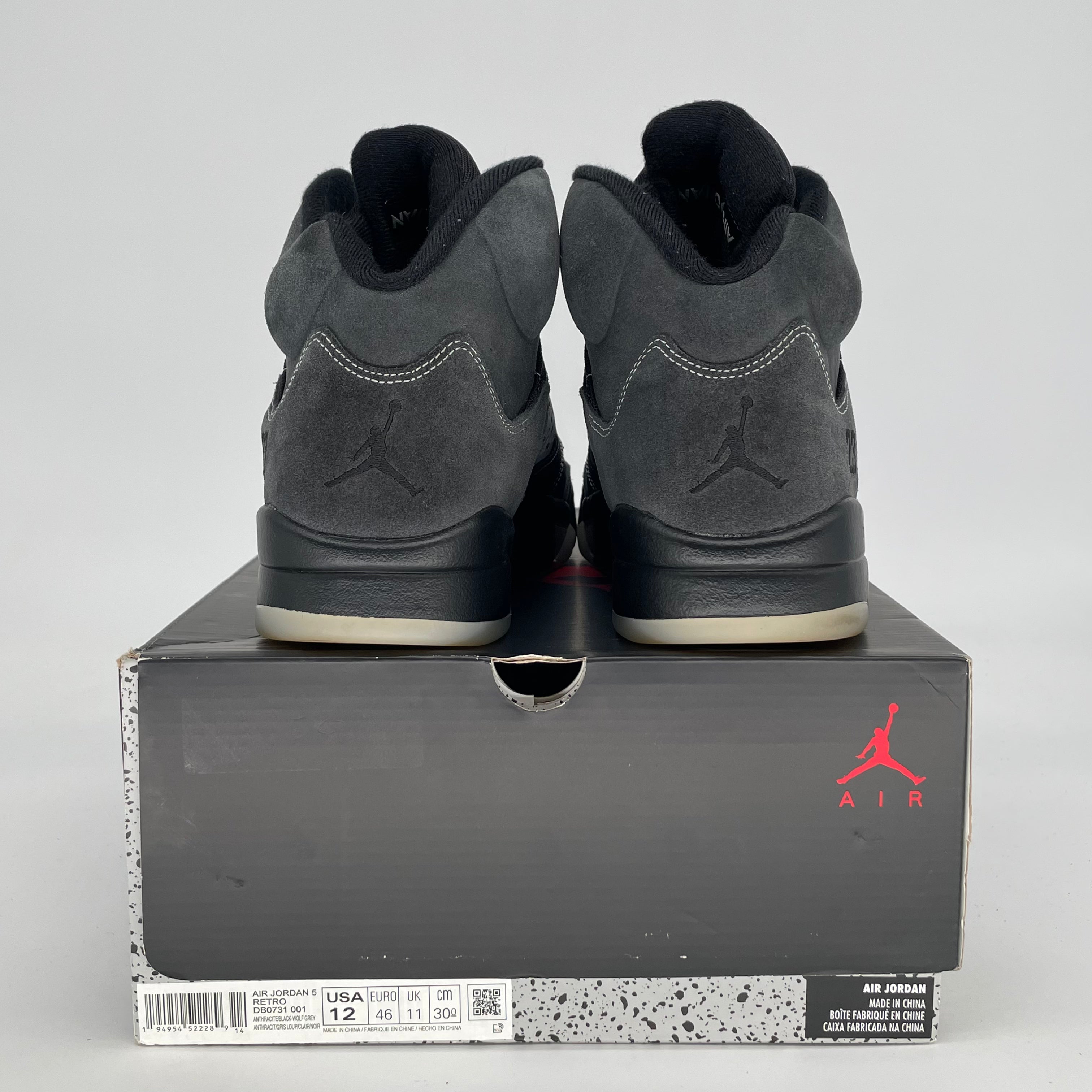AIR JORDAN 5 ANTHRACITE DB0731-001 SIZE 12/13.5W