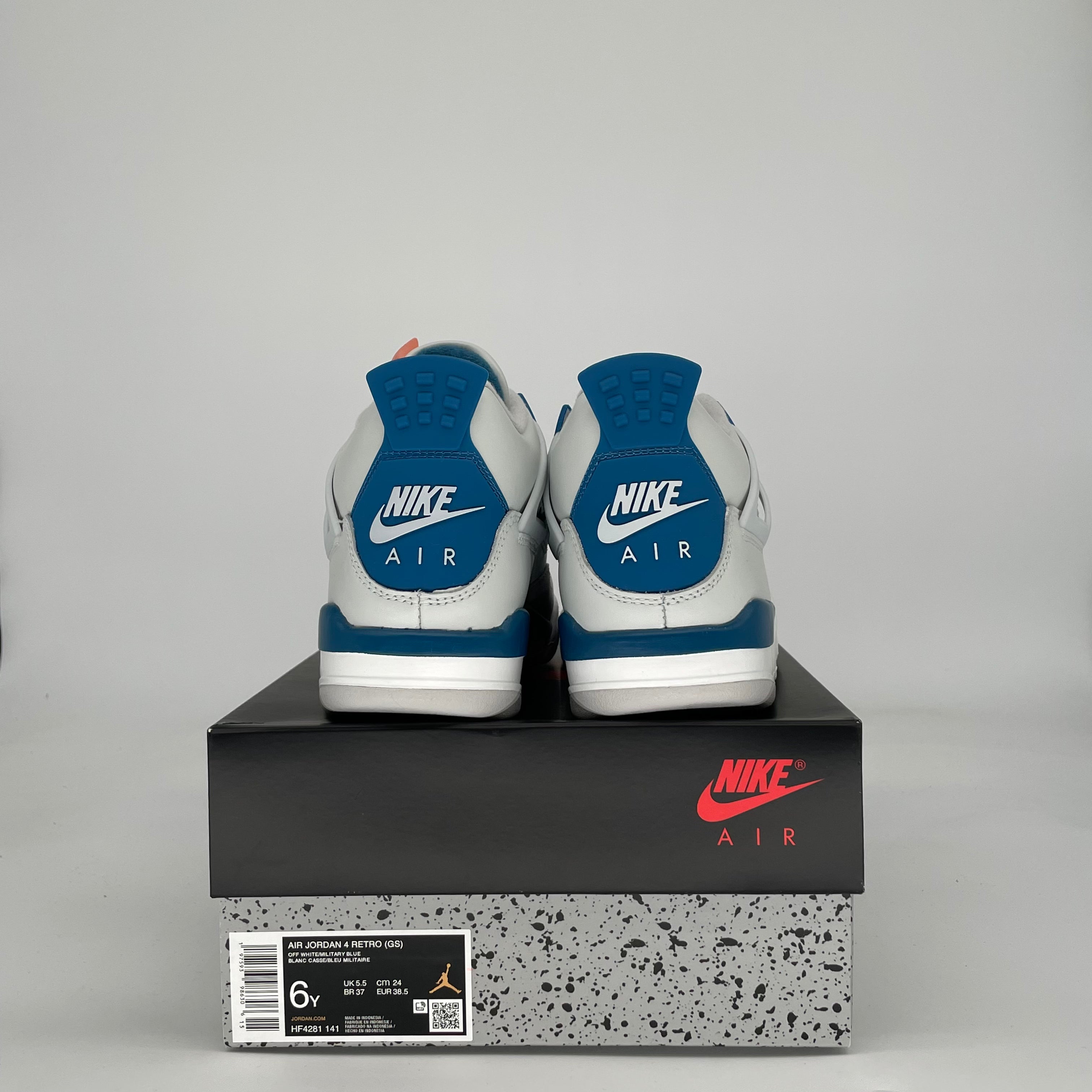 AIR JORDAN 4 MILITARY BLUE HF4281-141 SIZE 6/7.5W