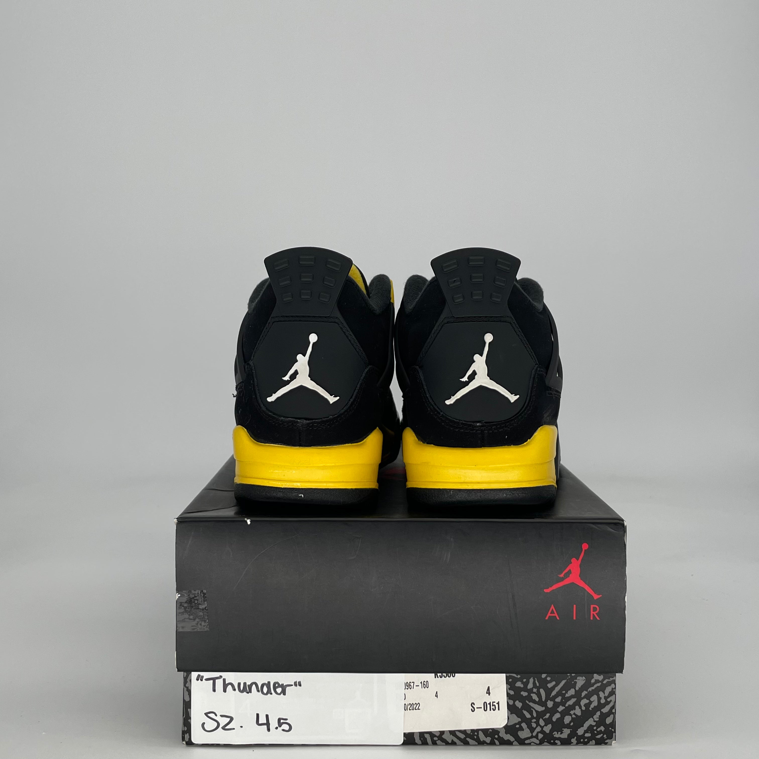 AIR JORDAN 4 THUNDER 408452-017 SIZE 4.5/6W