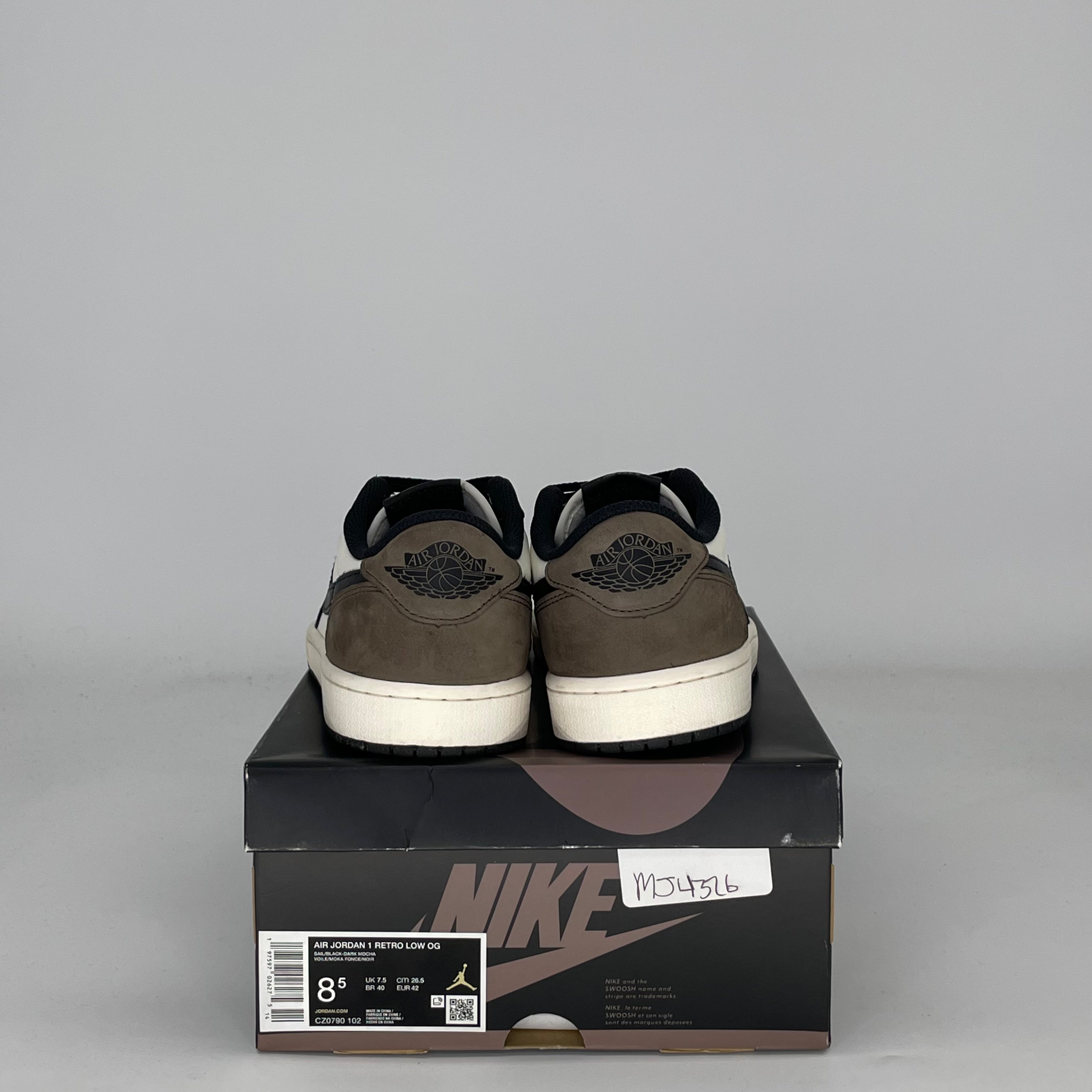AIR JORDAN 1 LOW MOCHA CZ0790-102 SIZE 8.5/10W