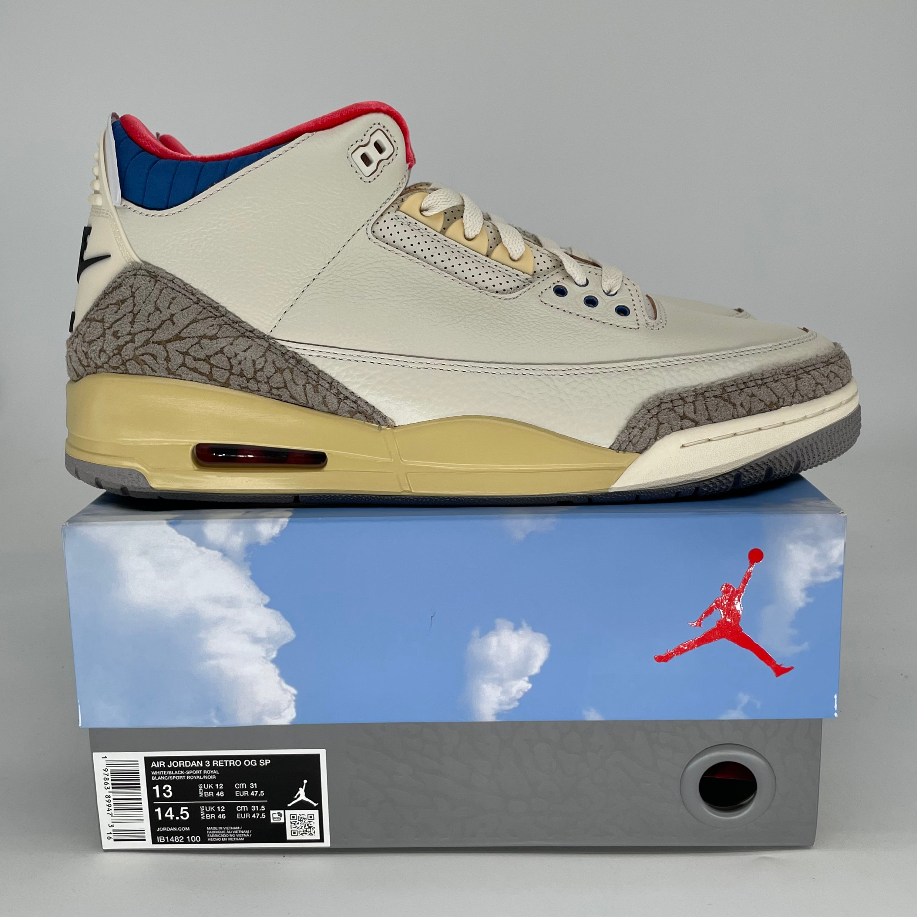 AIR JORDAN 3 SEOUL 2.0 IB1482-100 SIZE 13/14.5W